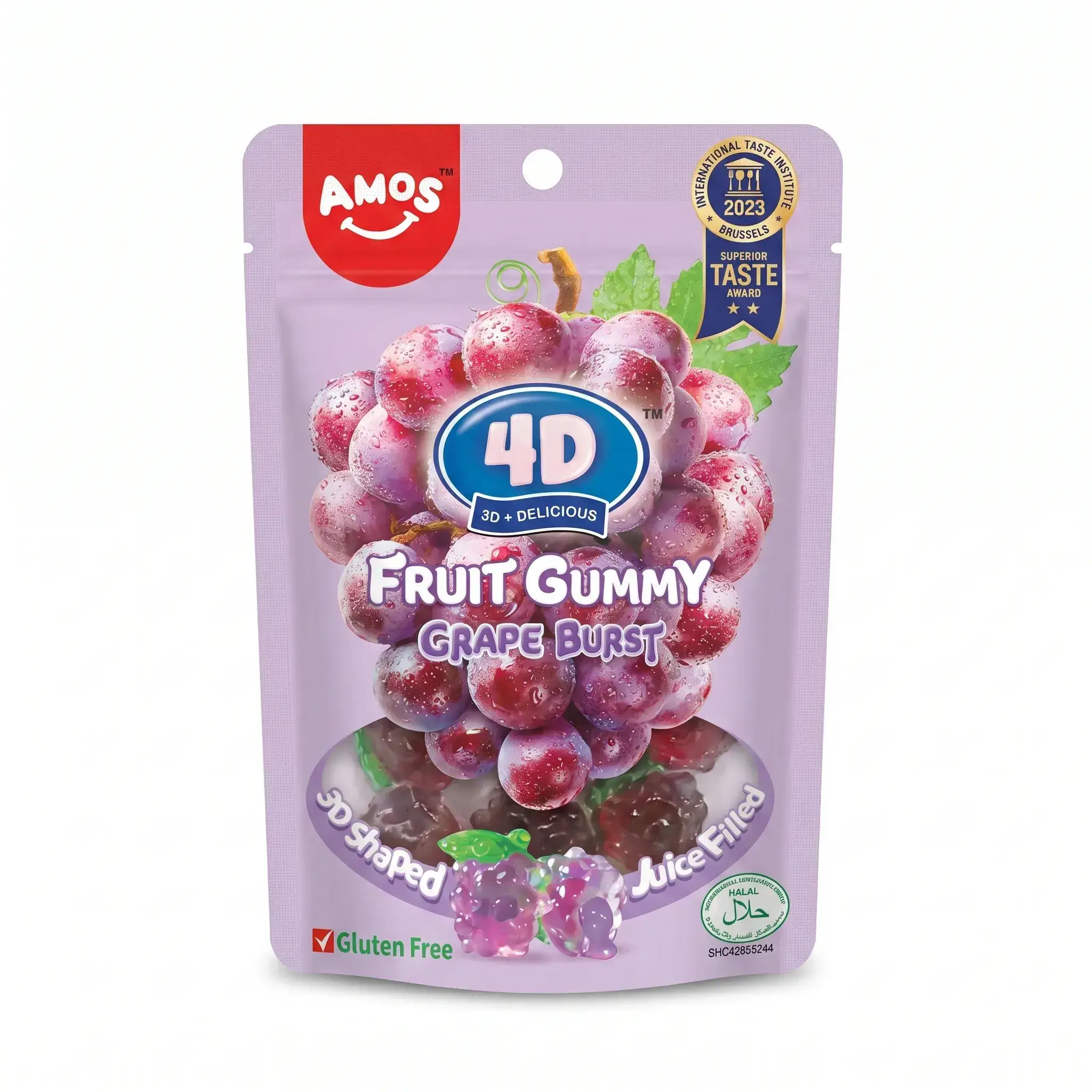 Amos 4D Fruit Gummy Grape Burst
