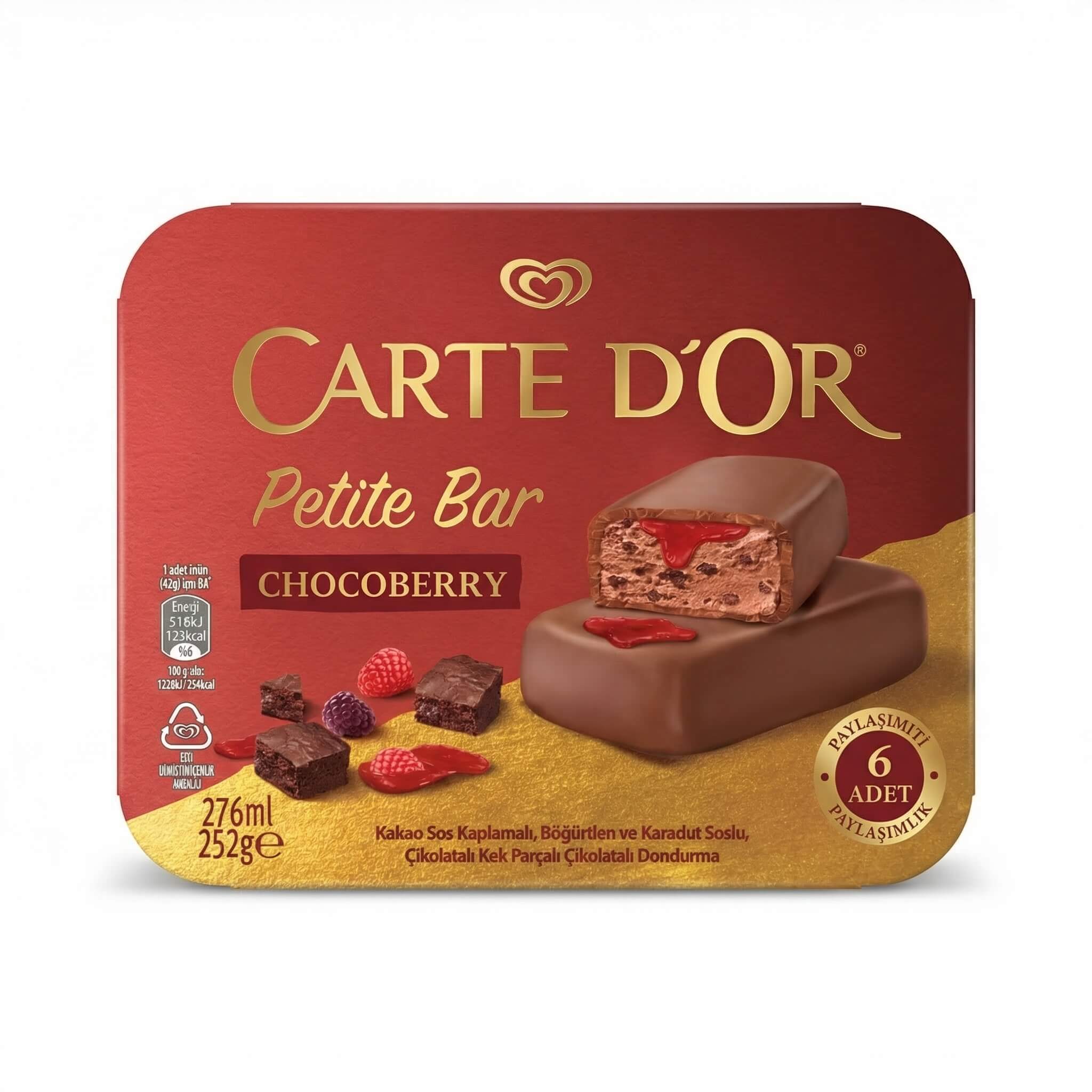 Carte D'Or Petite Bar Chocoberry Ice Cream
