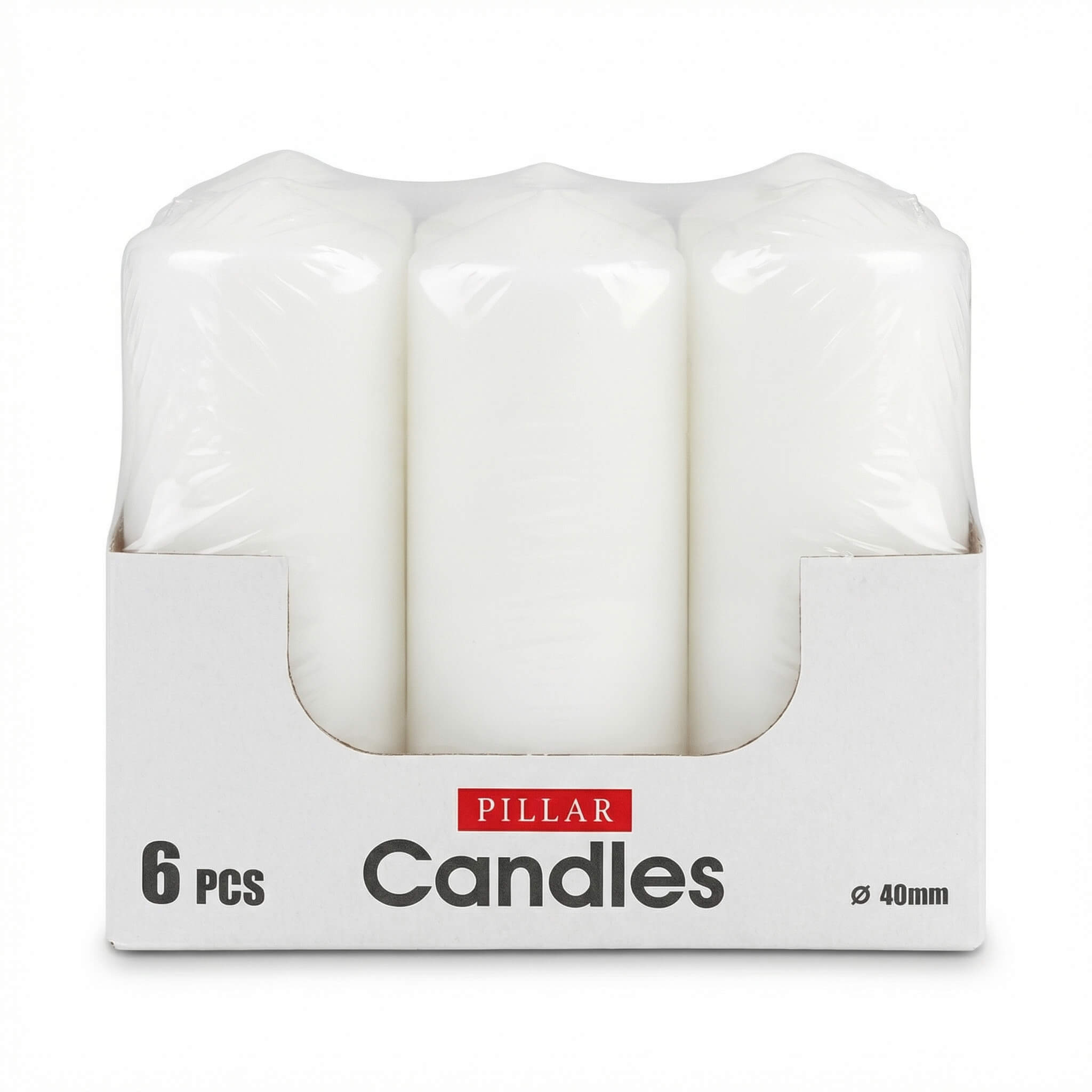 Pillar Candles 6 Pieces