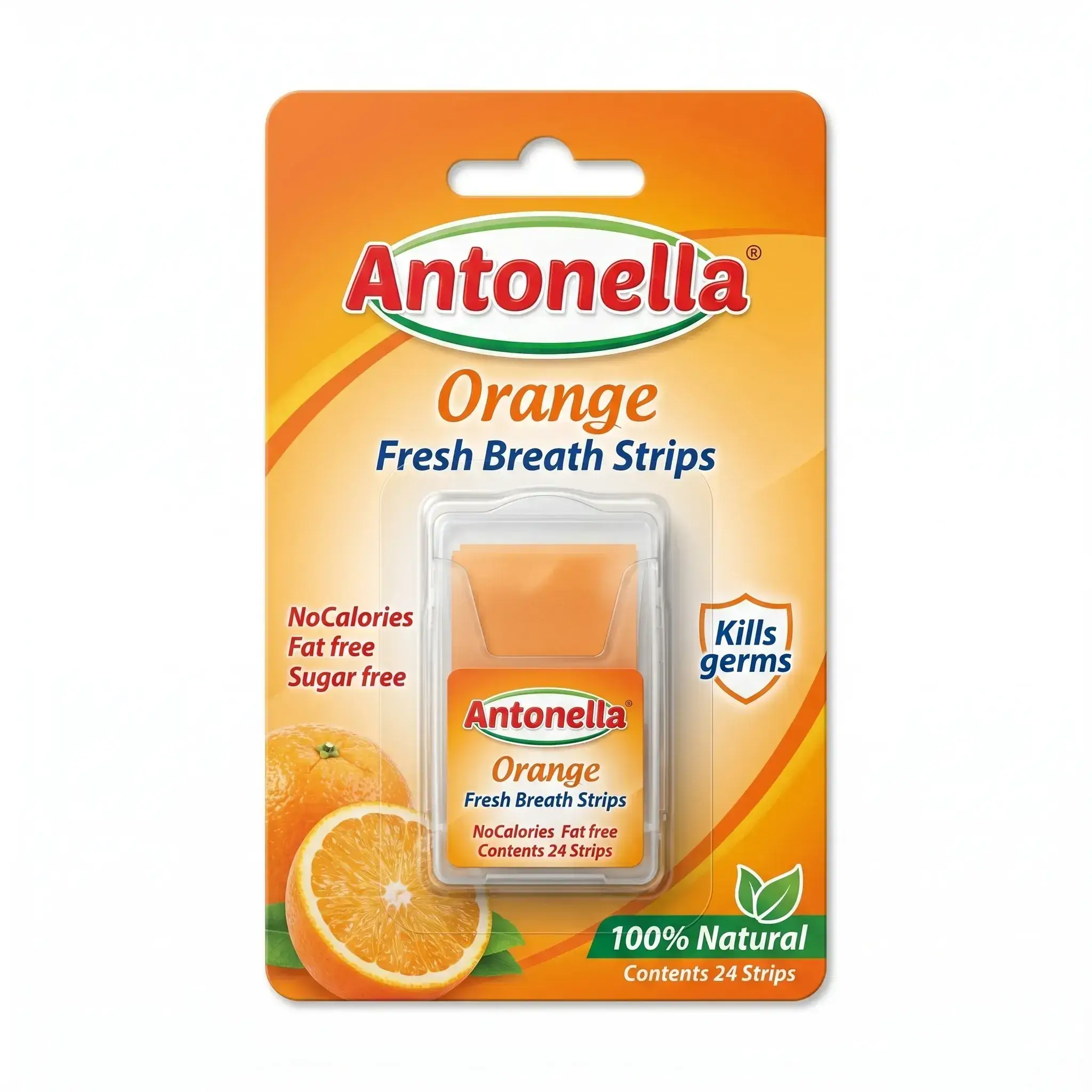 Antonella Orange Fresh Breath Strips