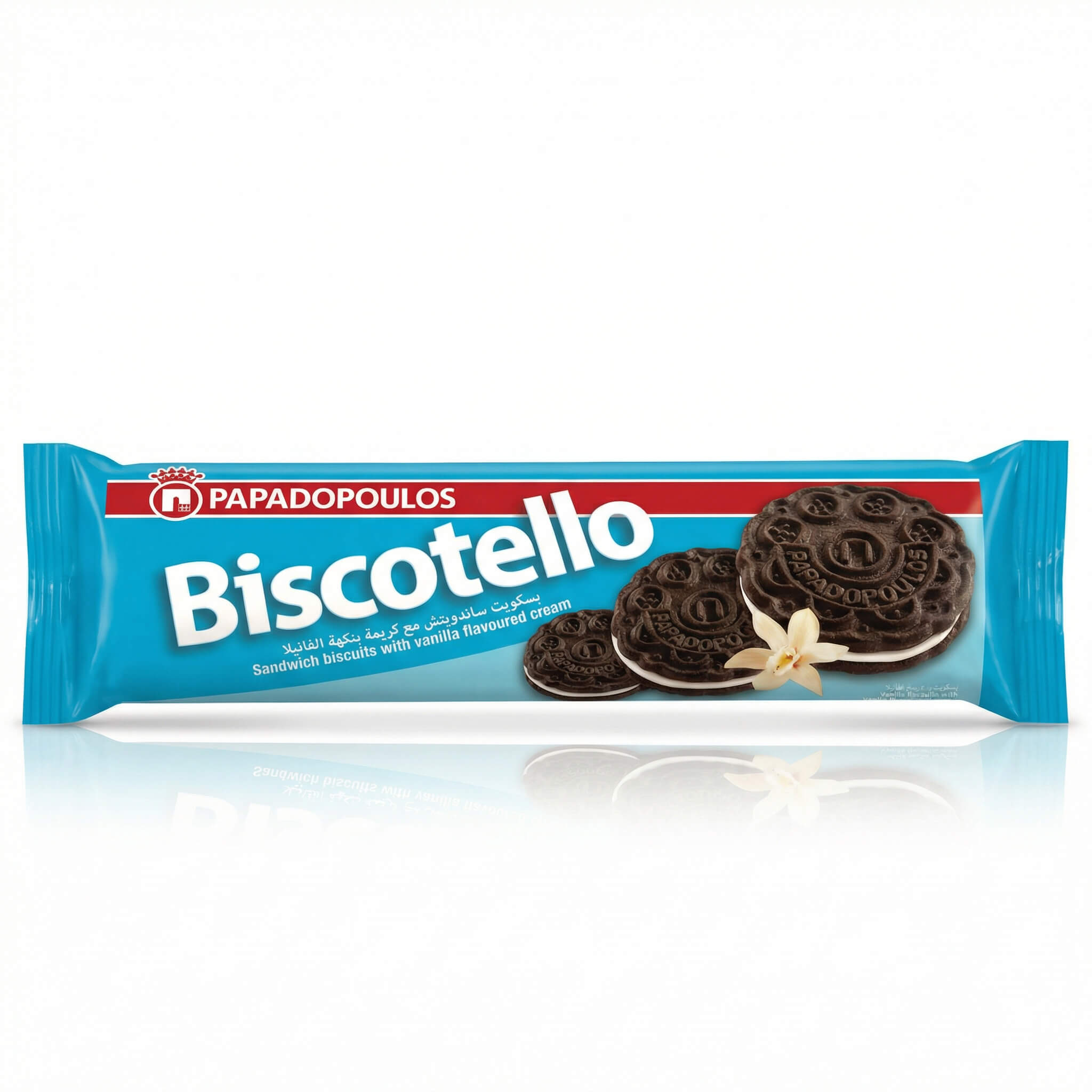 Papadopoulos Biscotello Sandwich Biscuits with Vanilla Flavoured Cream
