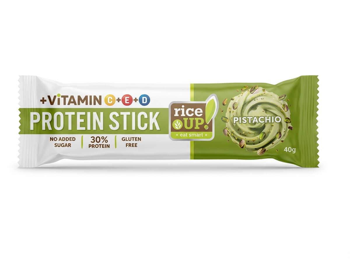 Rice Up! Pistachio Protein Stick with Vitamins C, E, D