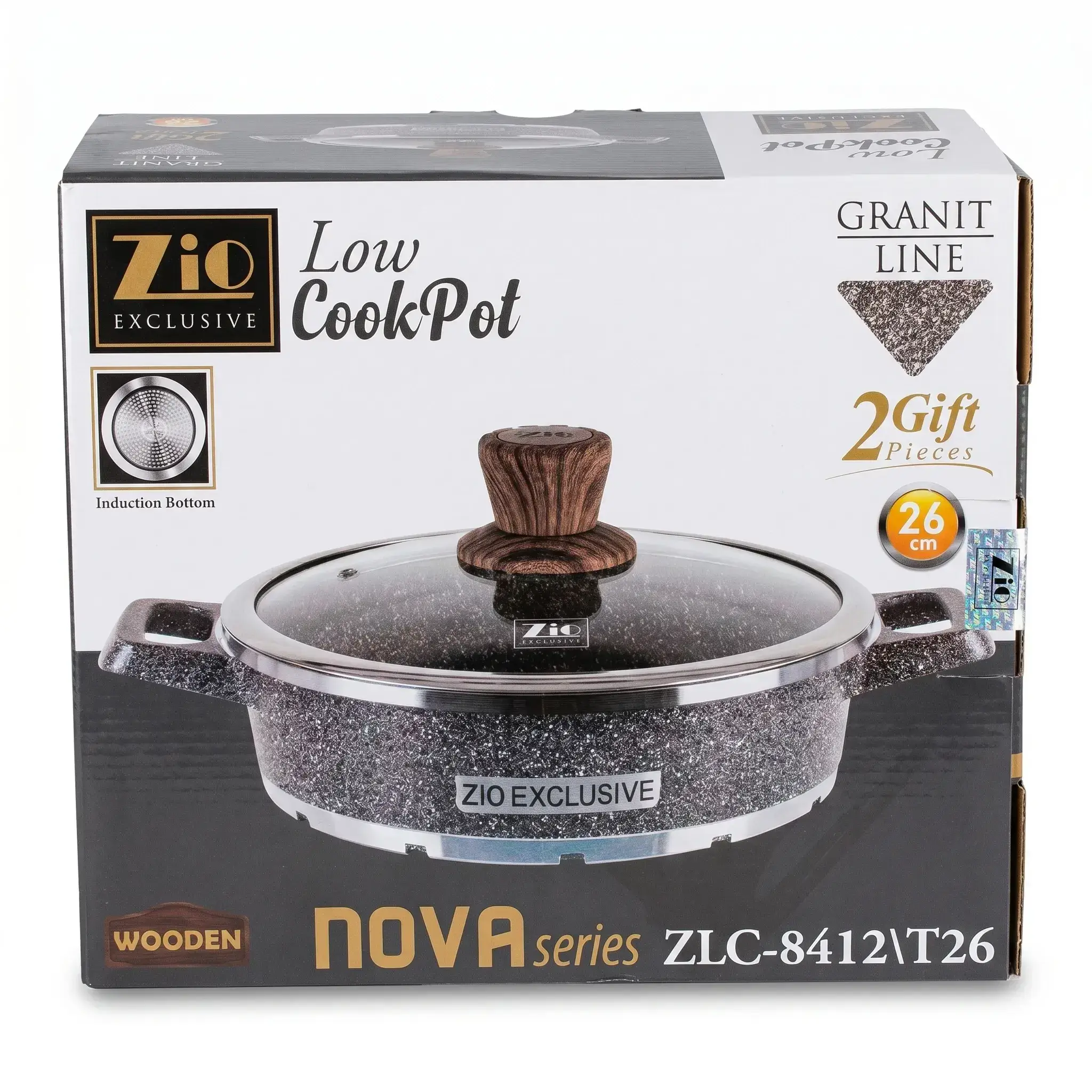 Zio Exclusive Nova Series Low Cook Pot - 26cm