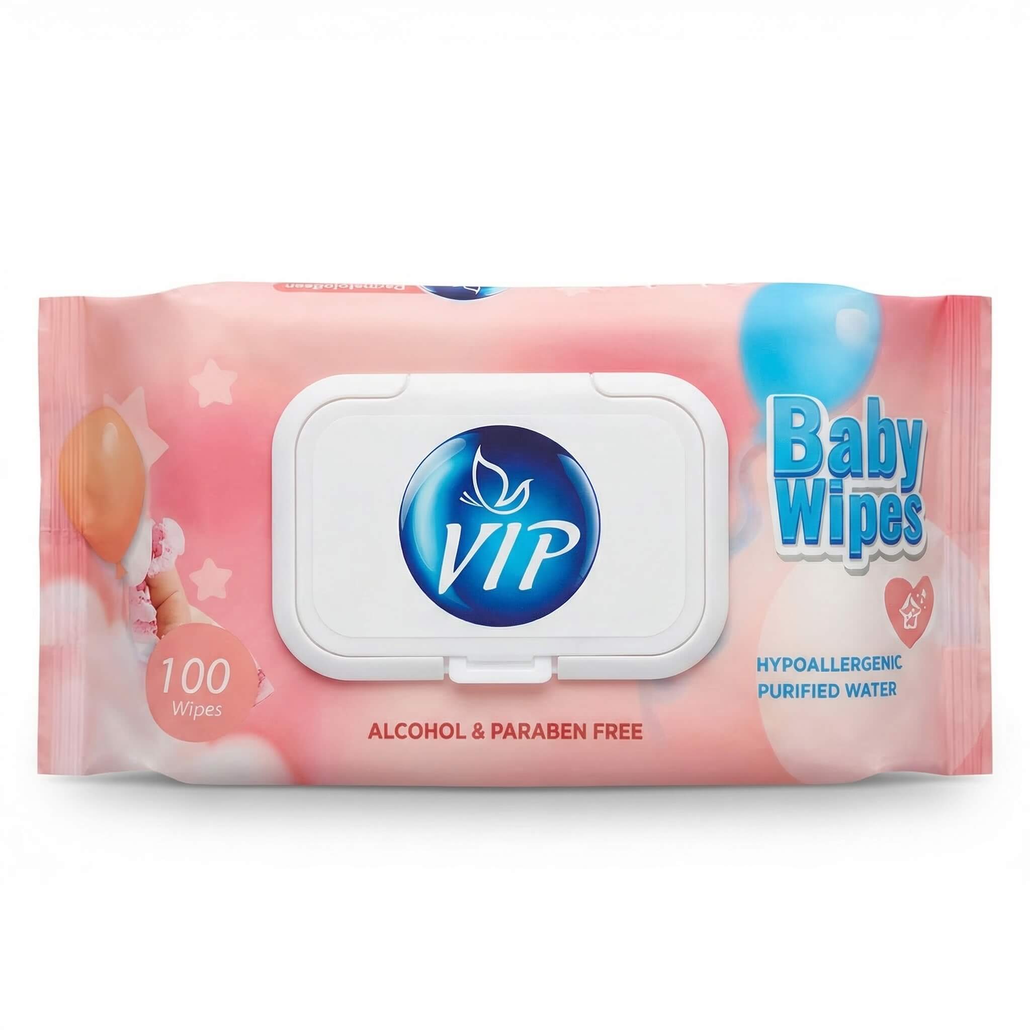 VIP Baby Wipes Alcohol & Paraben Free