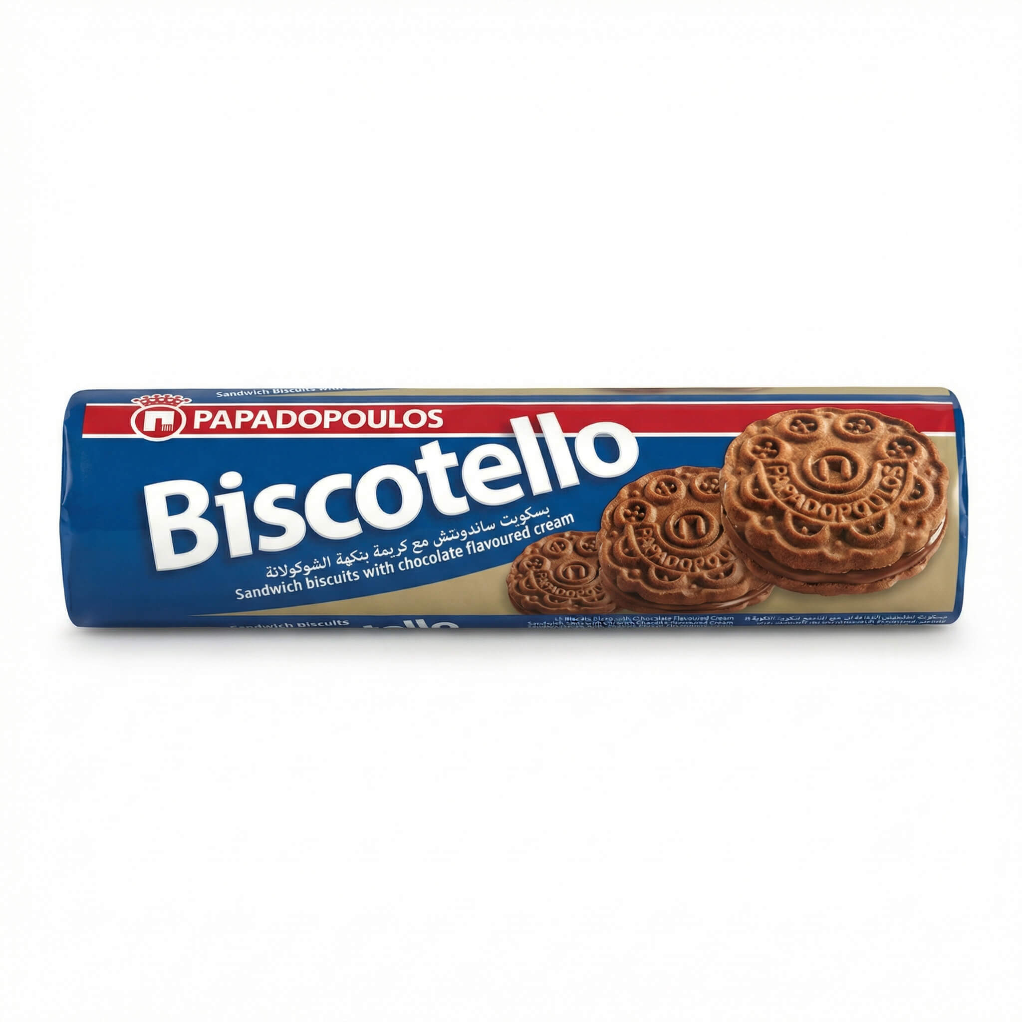 Papadopoulos Biscotello Sandwich Biscuits with Chocolate Flavoured Cream