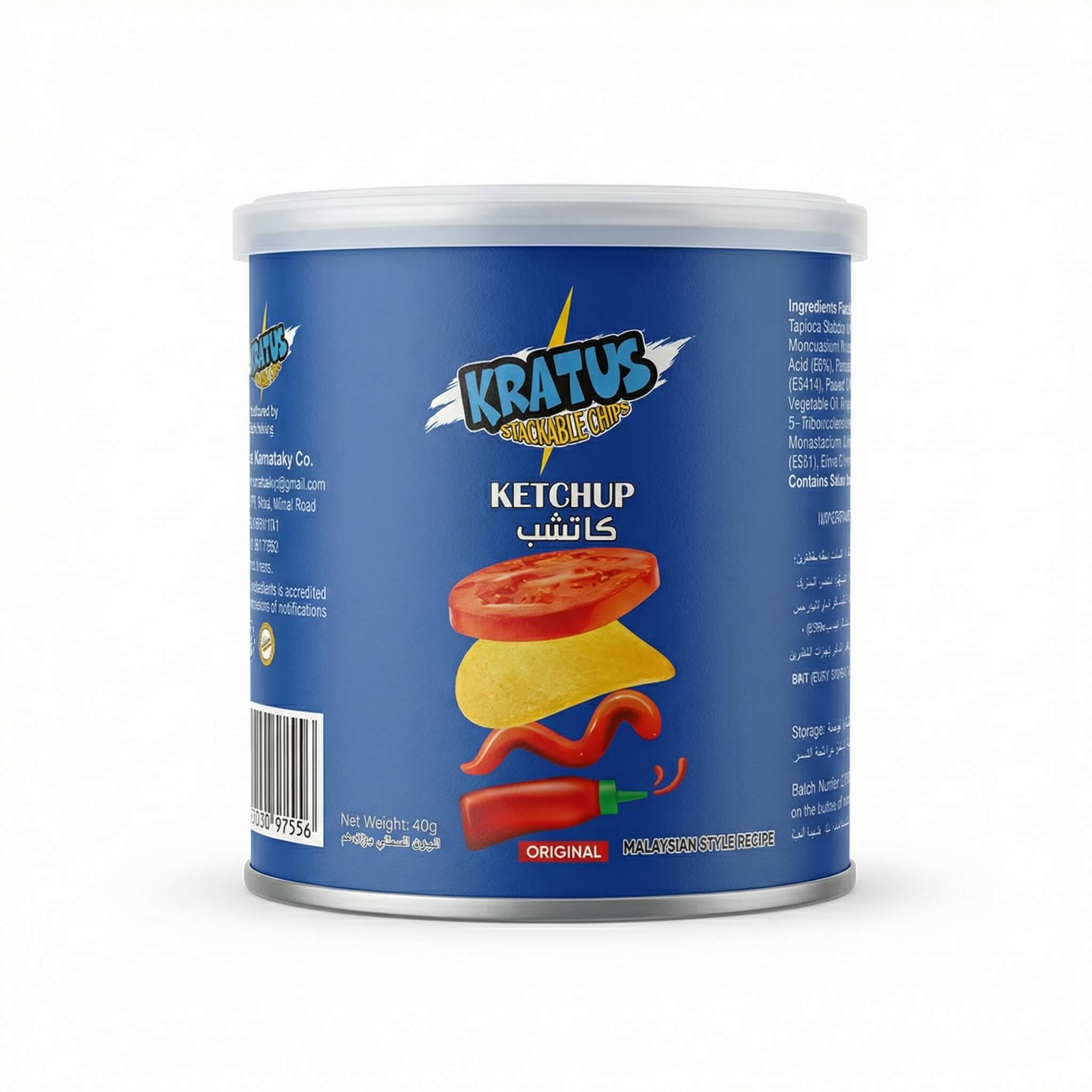 Kratus Stackable Chips Ketchup Flavor