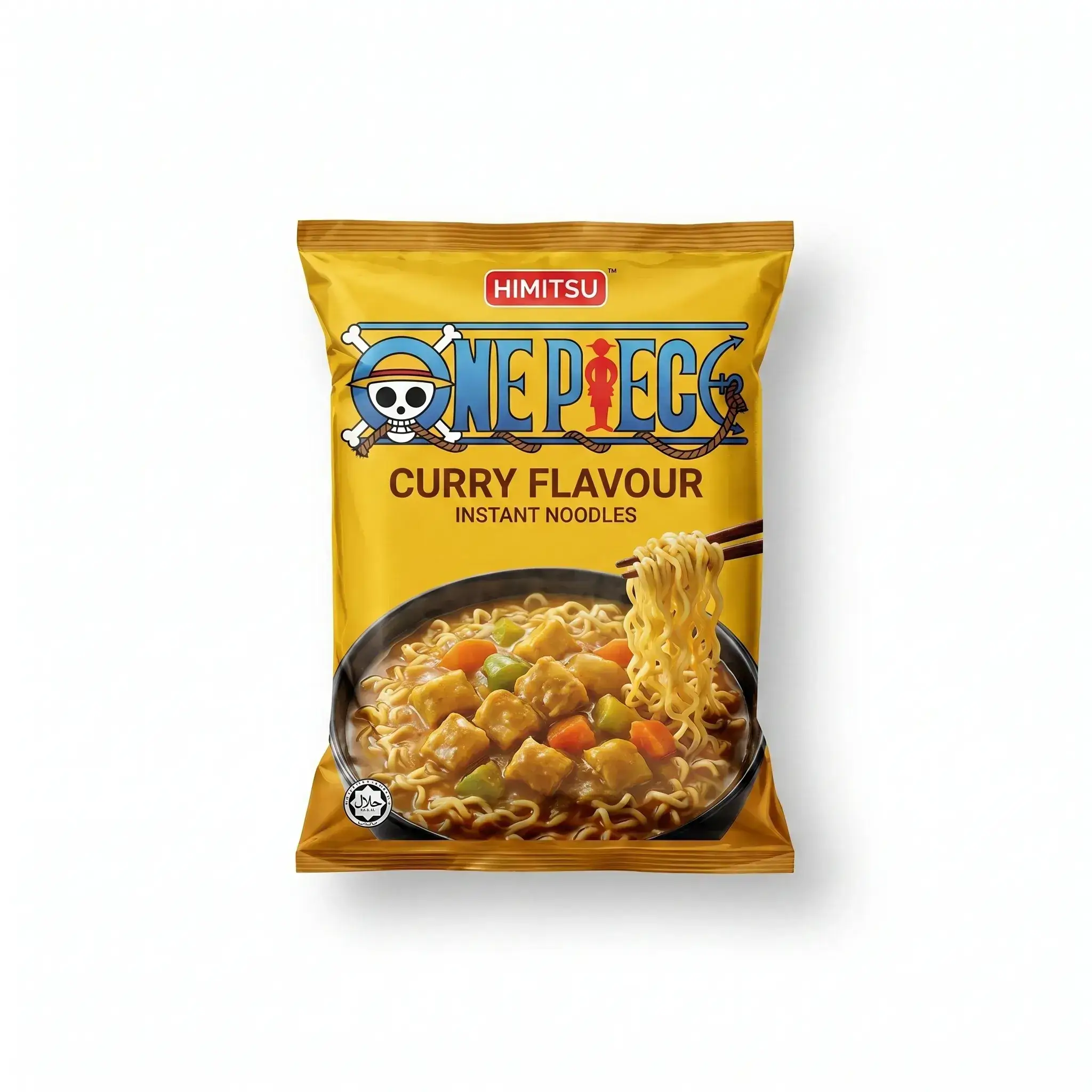 Himitsu One Piece Curry Flavour Instant Noodles