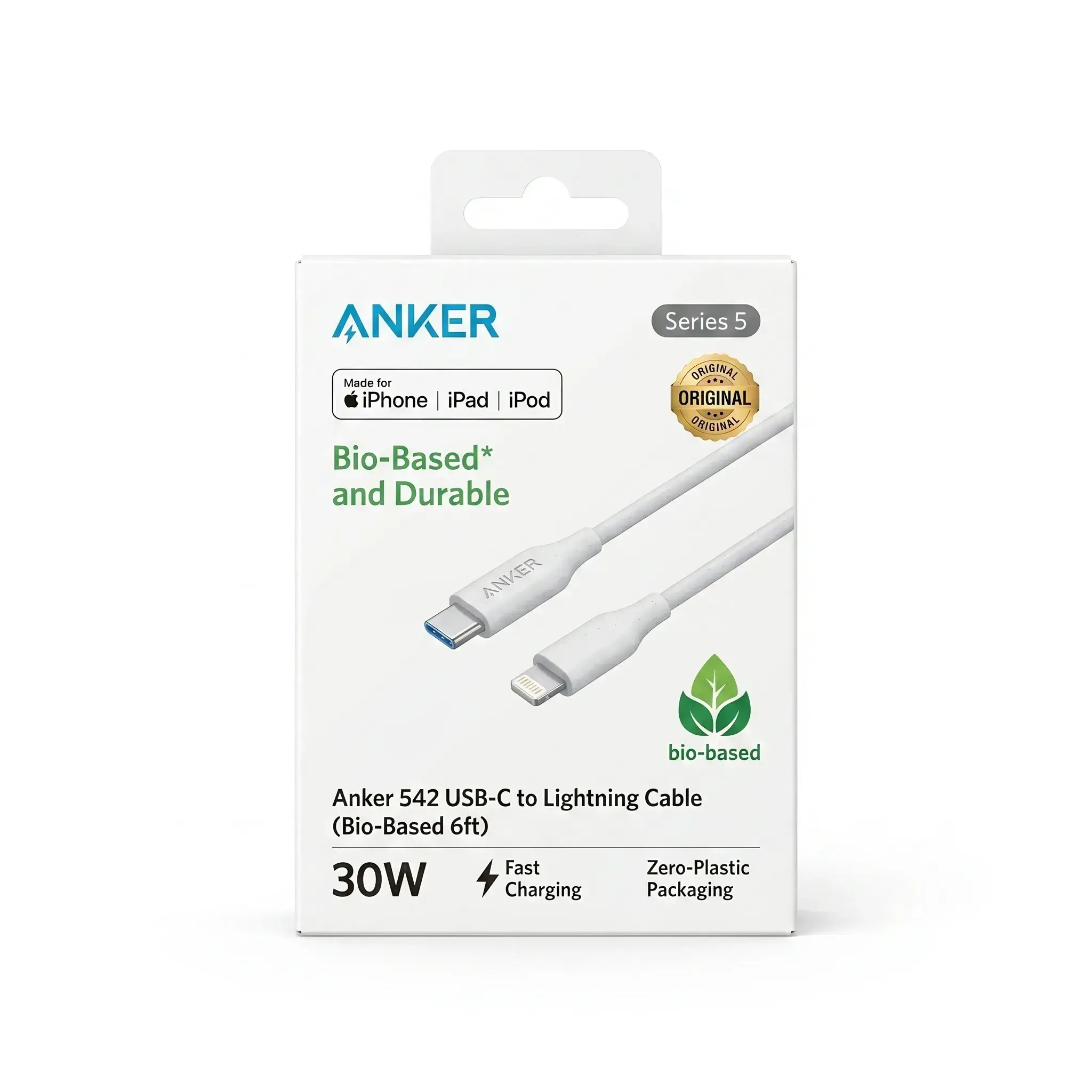 Anker 542 USB-C to Lightning Cable (Bio-Based 6ft)