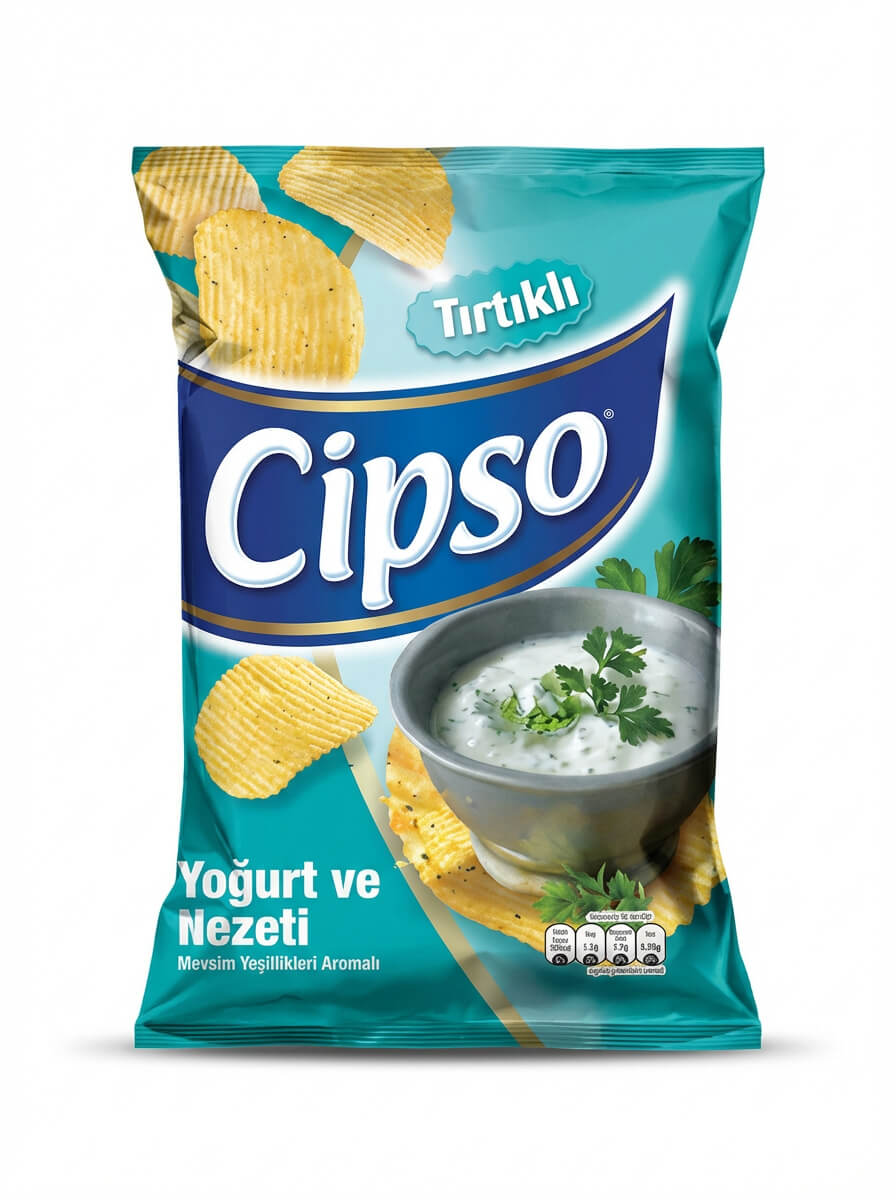 Cipso Yogurt and Seasonal Greens Ridged Potato Chips