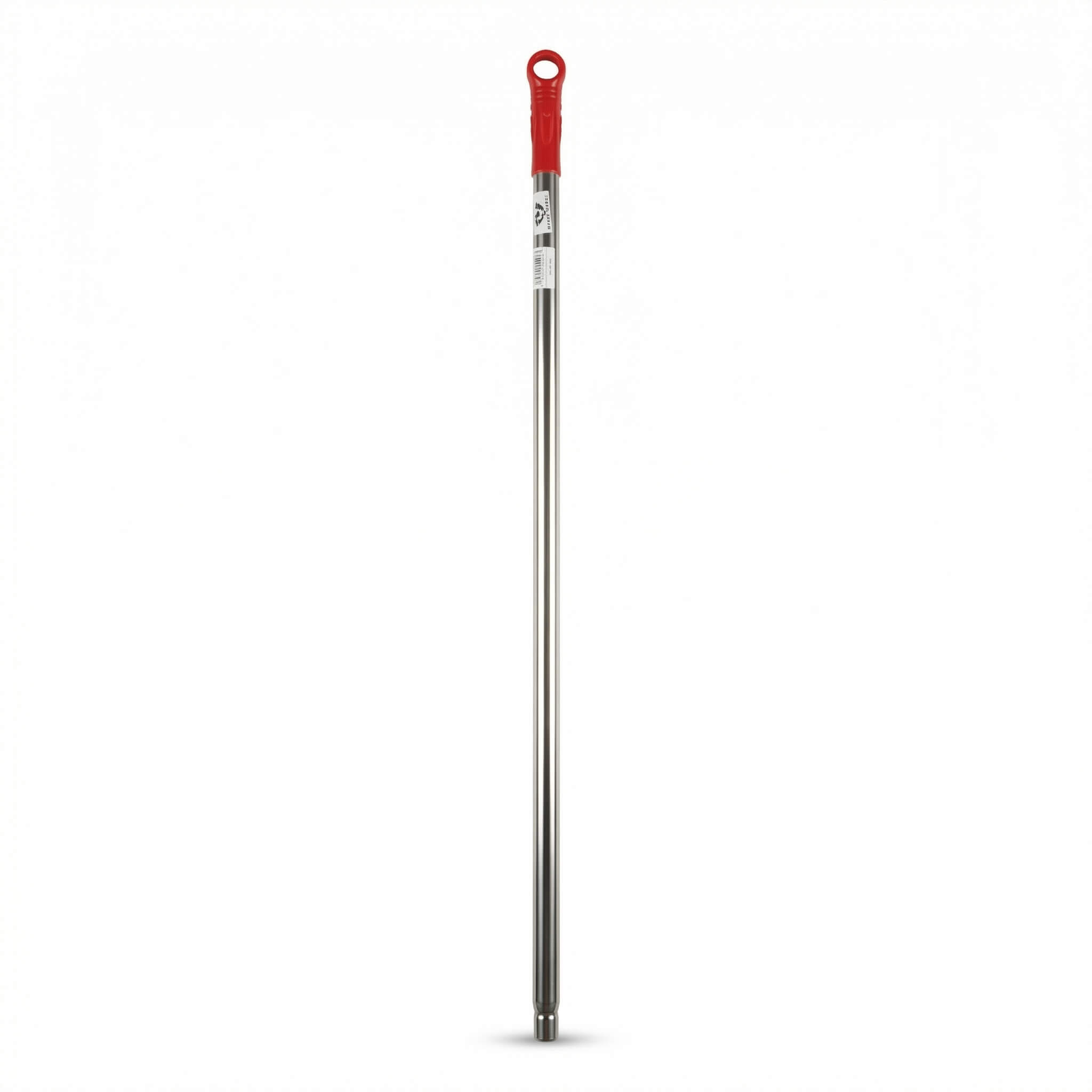 Stainless Steel Mop and Broom Handle with Red Grip