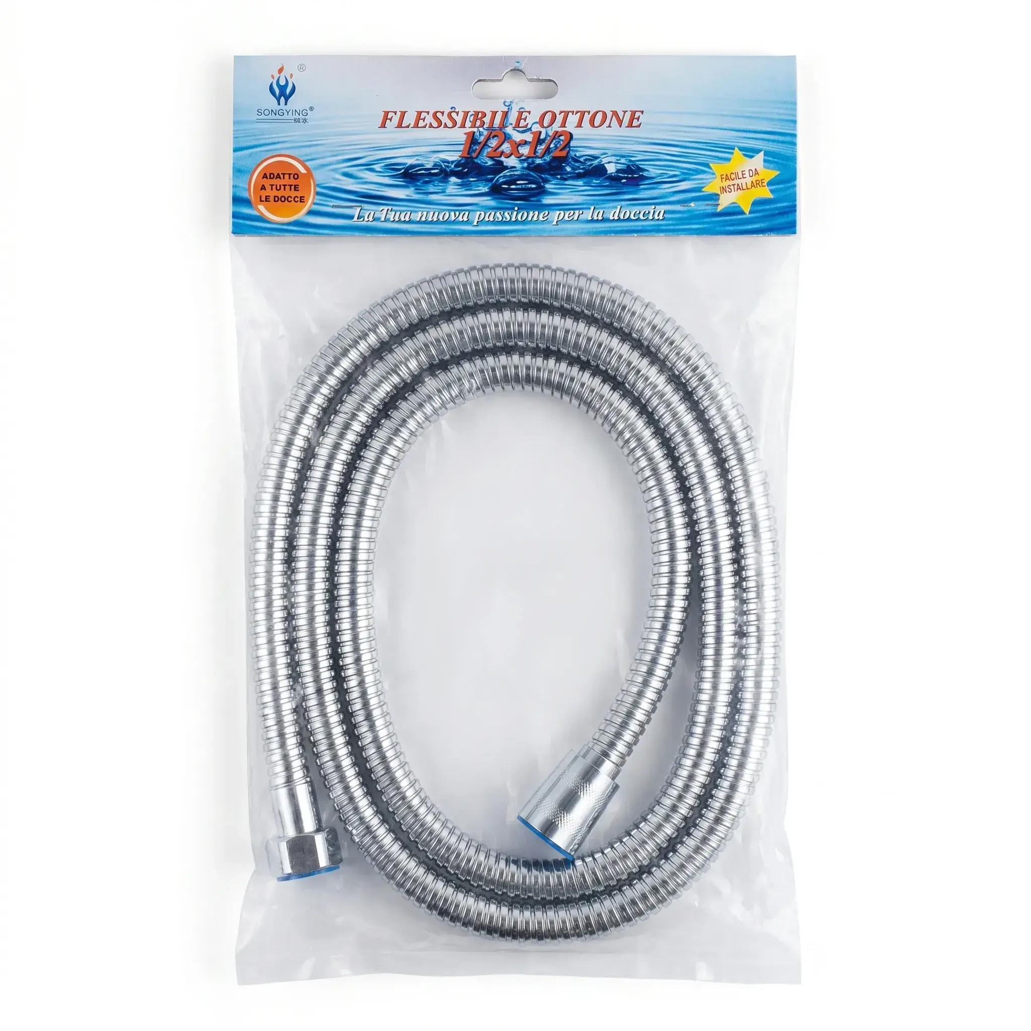 Bongioanni Flexible Brass Shower Hose 1/2x1/2