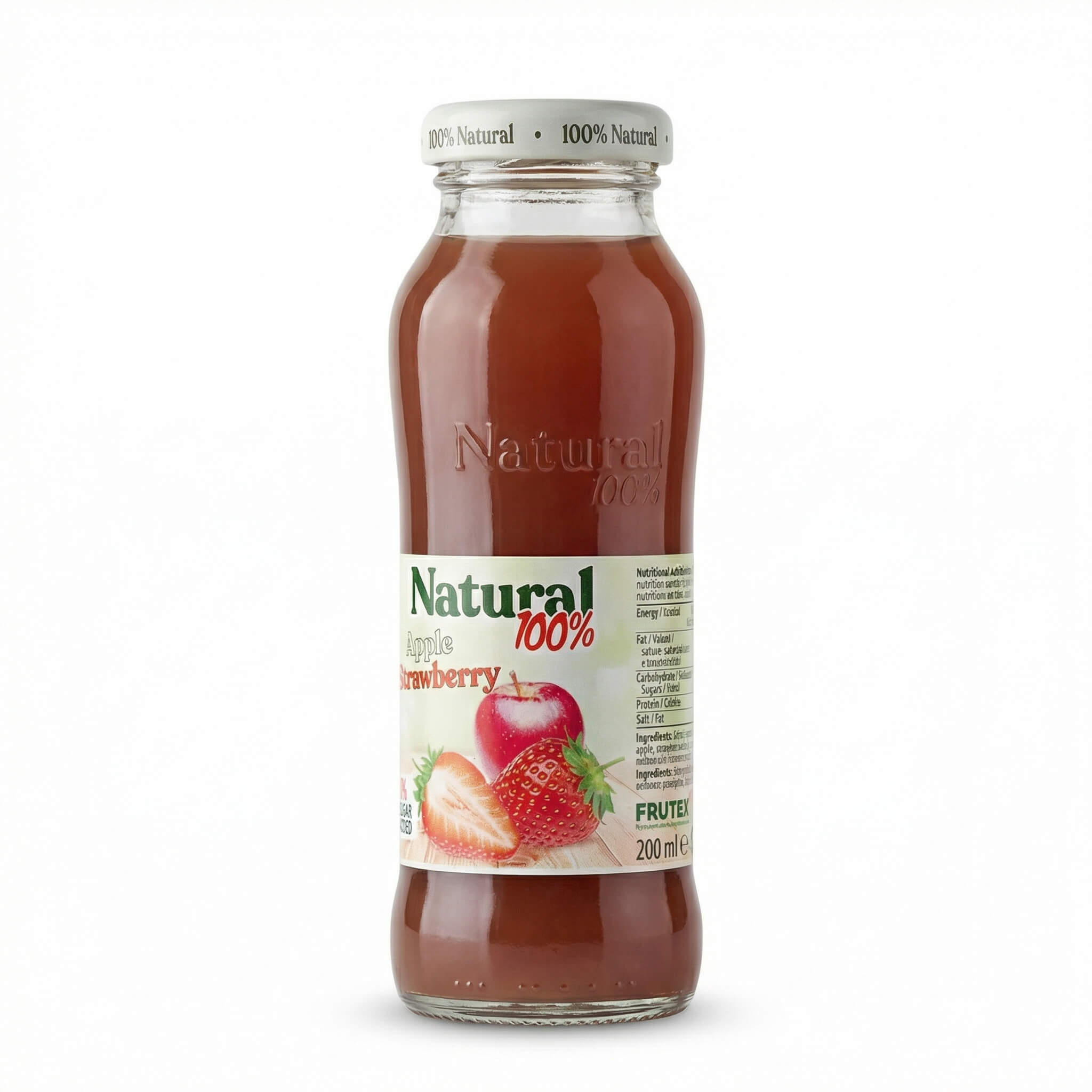 Natural 100% Apple Strawberry Juice