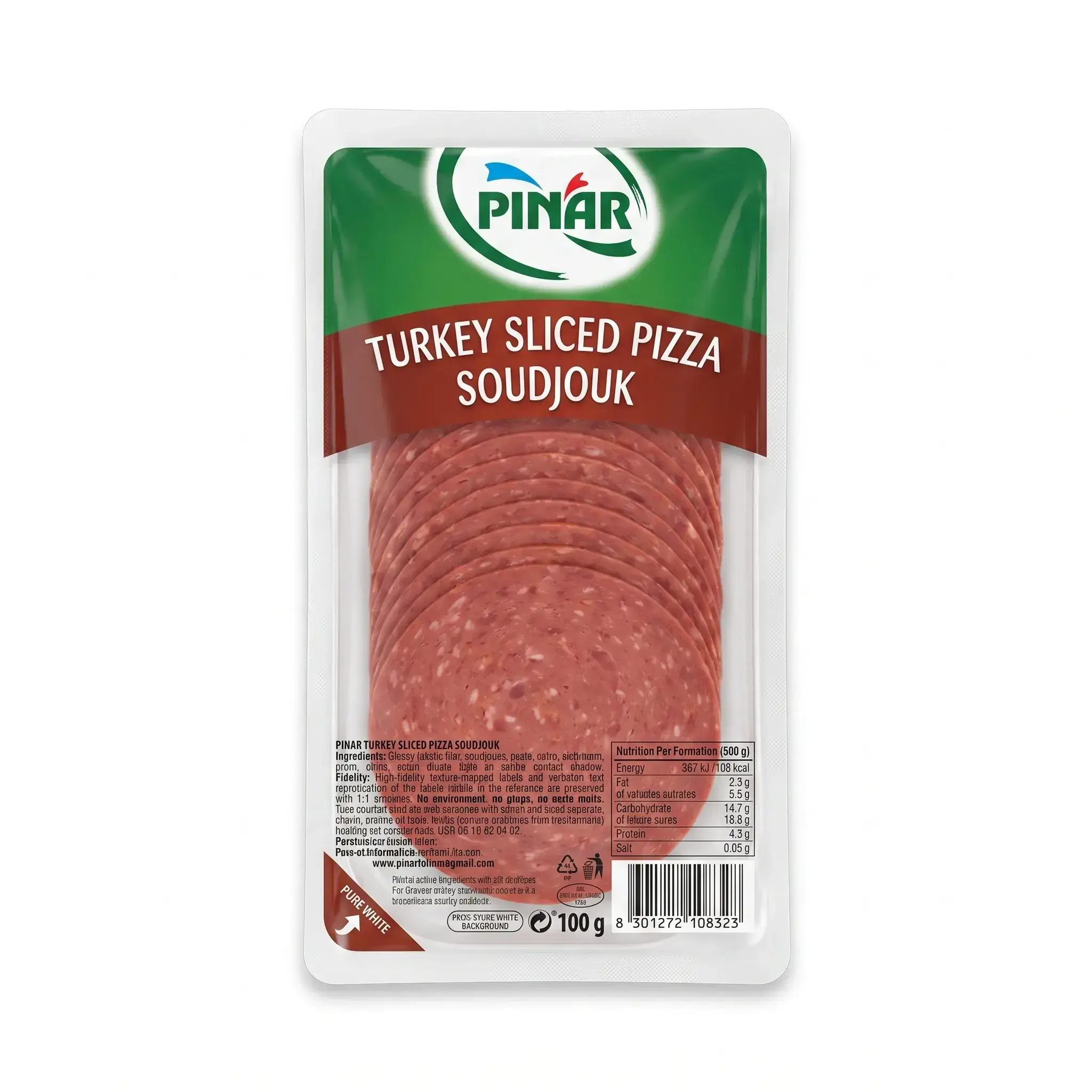 Pinar Turkey Sliced Pizza Soudjouk