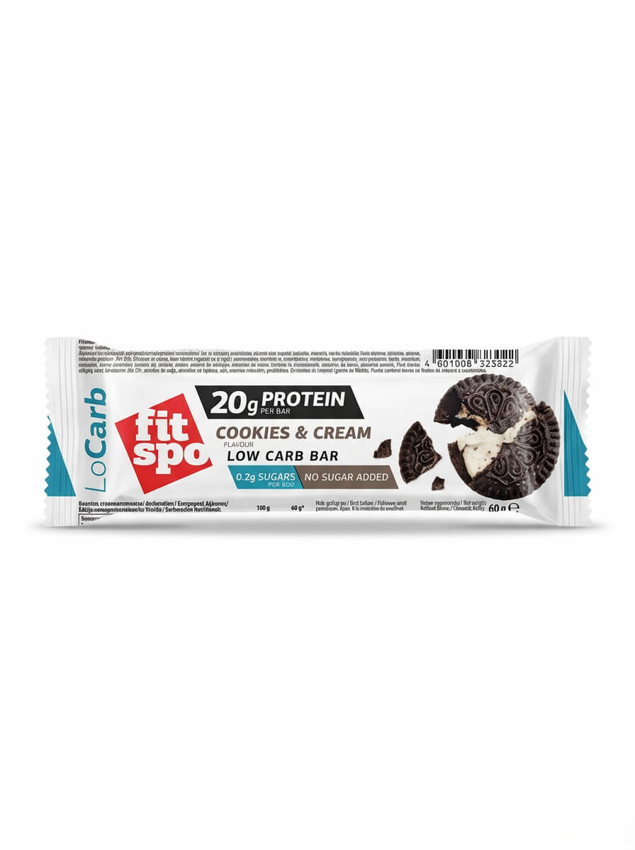 Fit Spo Cookies & Cream Low Carb Protein Bar