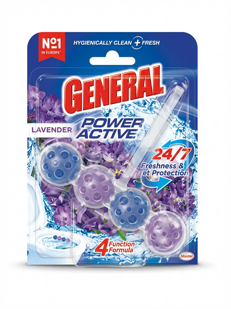 General Power Active Lavender Toilet Rim Block
