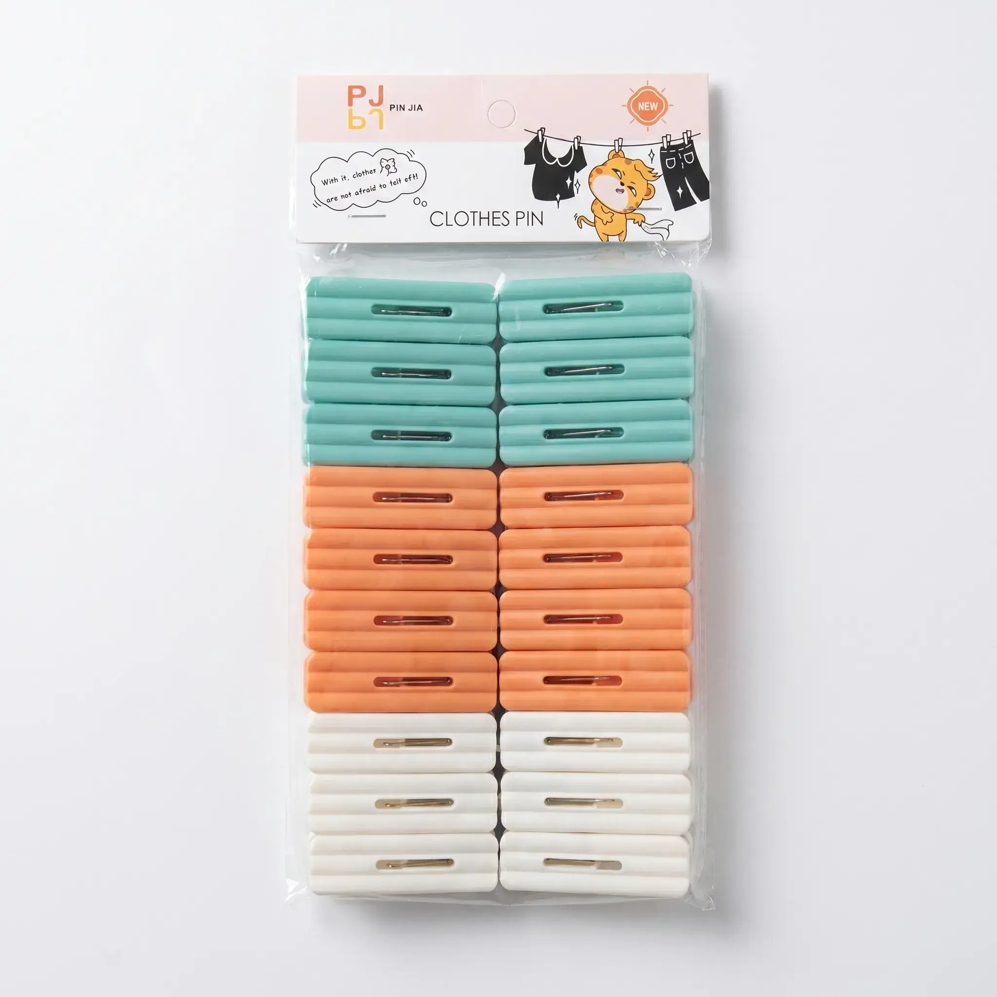 PJ Pin Jia Clothes Pins - 24 Pieces