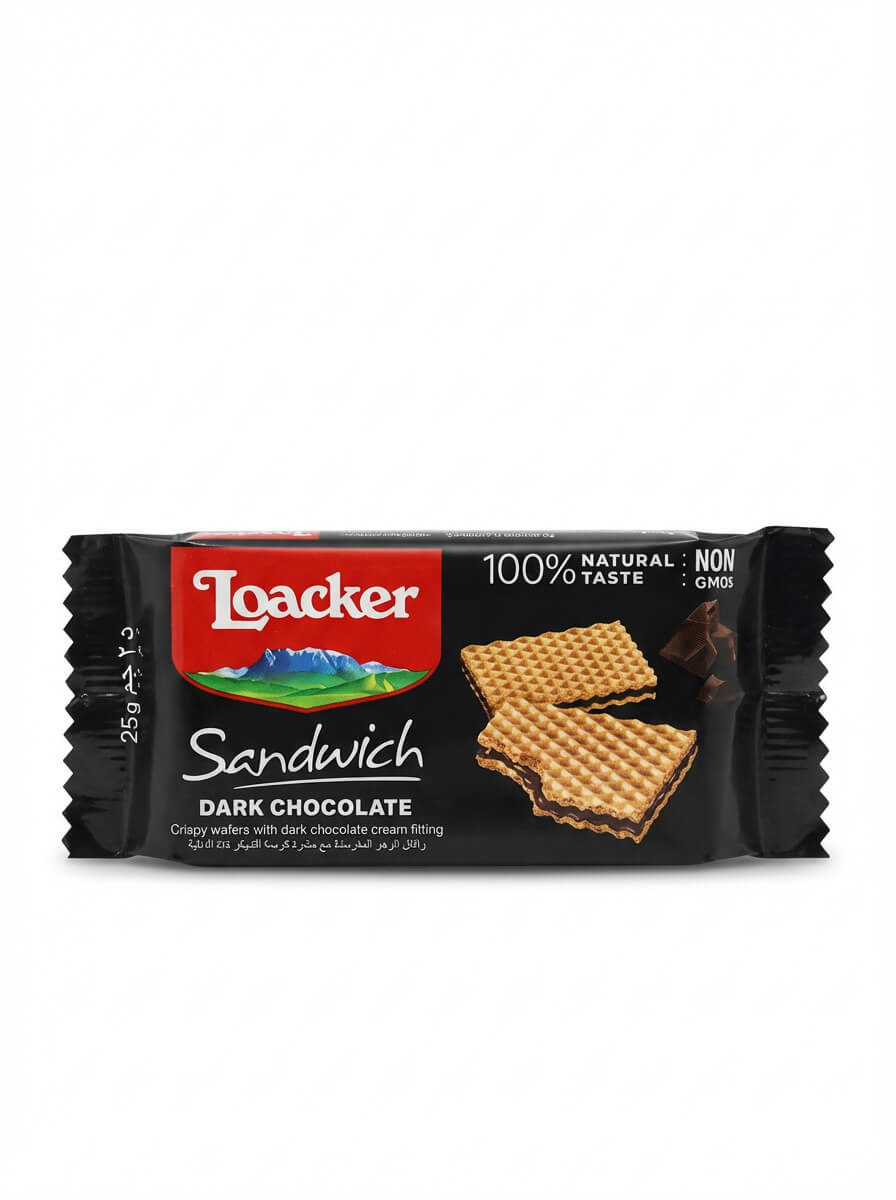 Loacker Sandwich Dark Chocolate Wafers