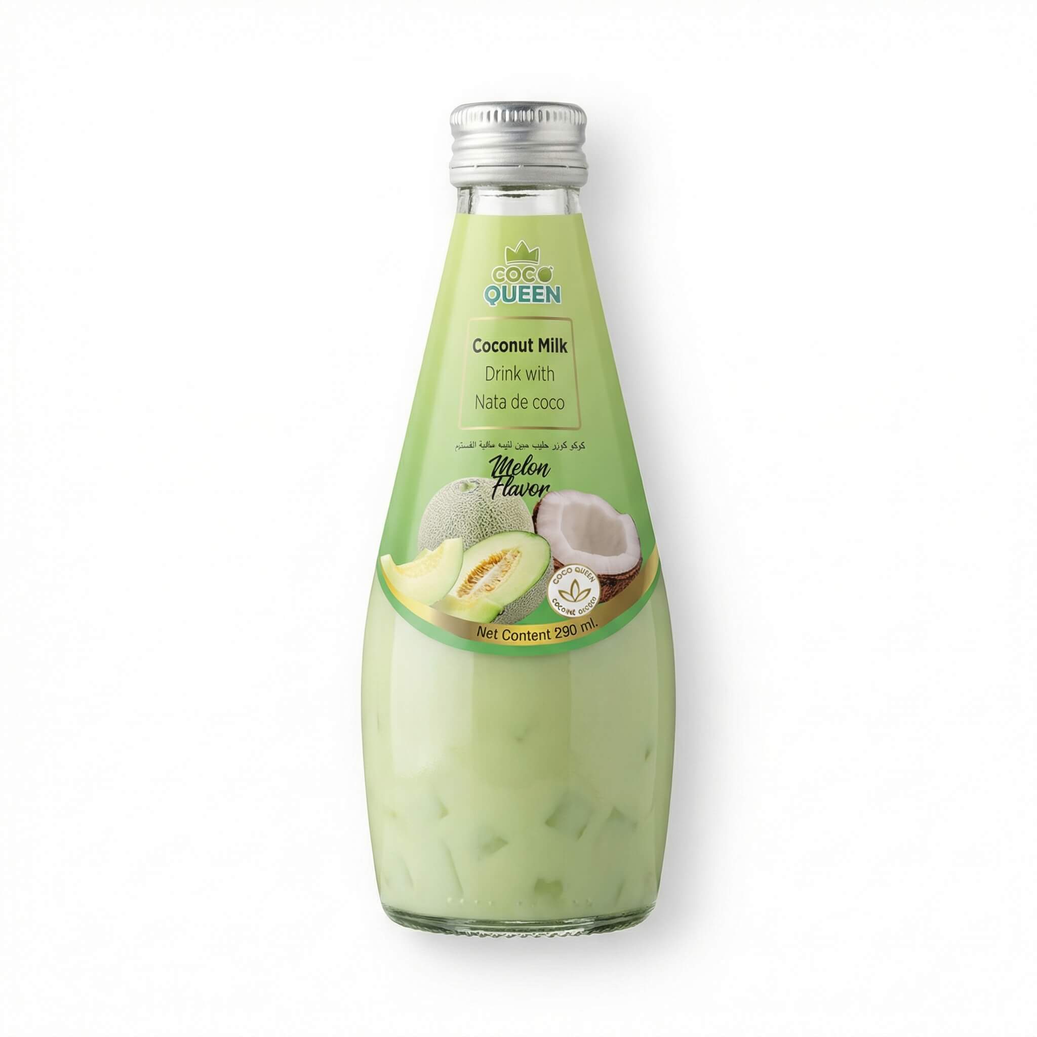 Coco Queen Coconut Milk Drink with Nata de Coco Melon Flavor