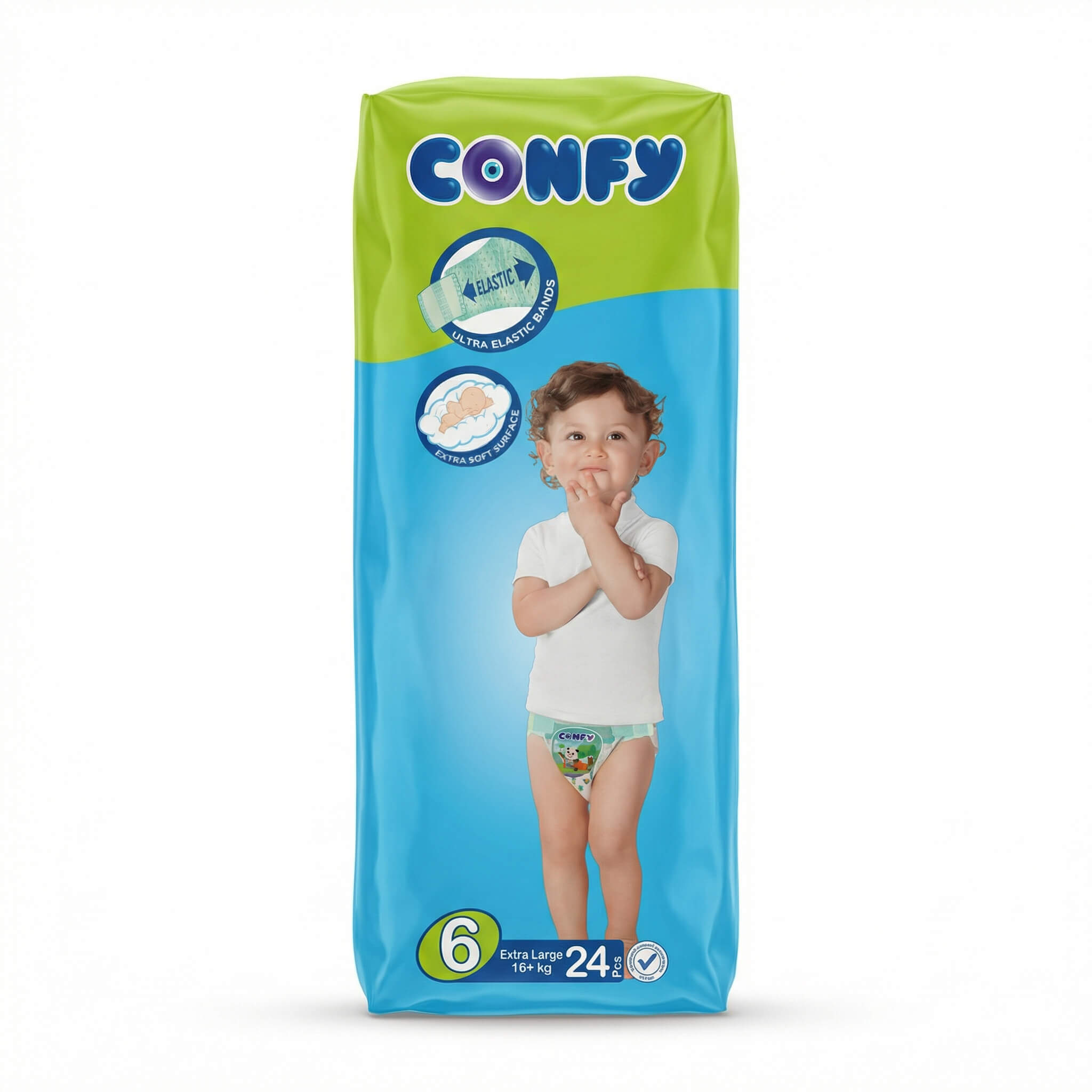 Confy Baby Diapers Size 6 Extra Large 16+ kg 24 Pcs