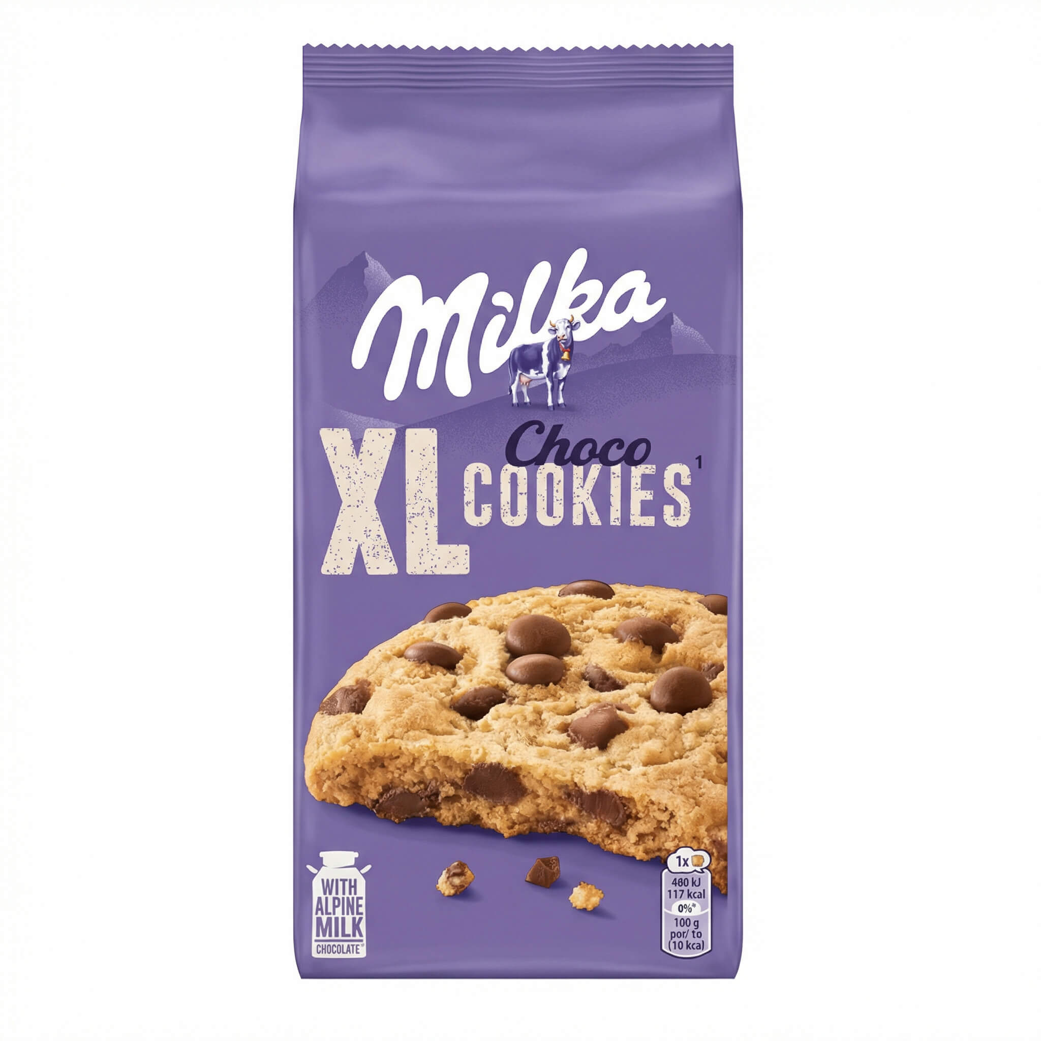Milka XL Choco Cookies with Alpine Milk Chocolate