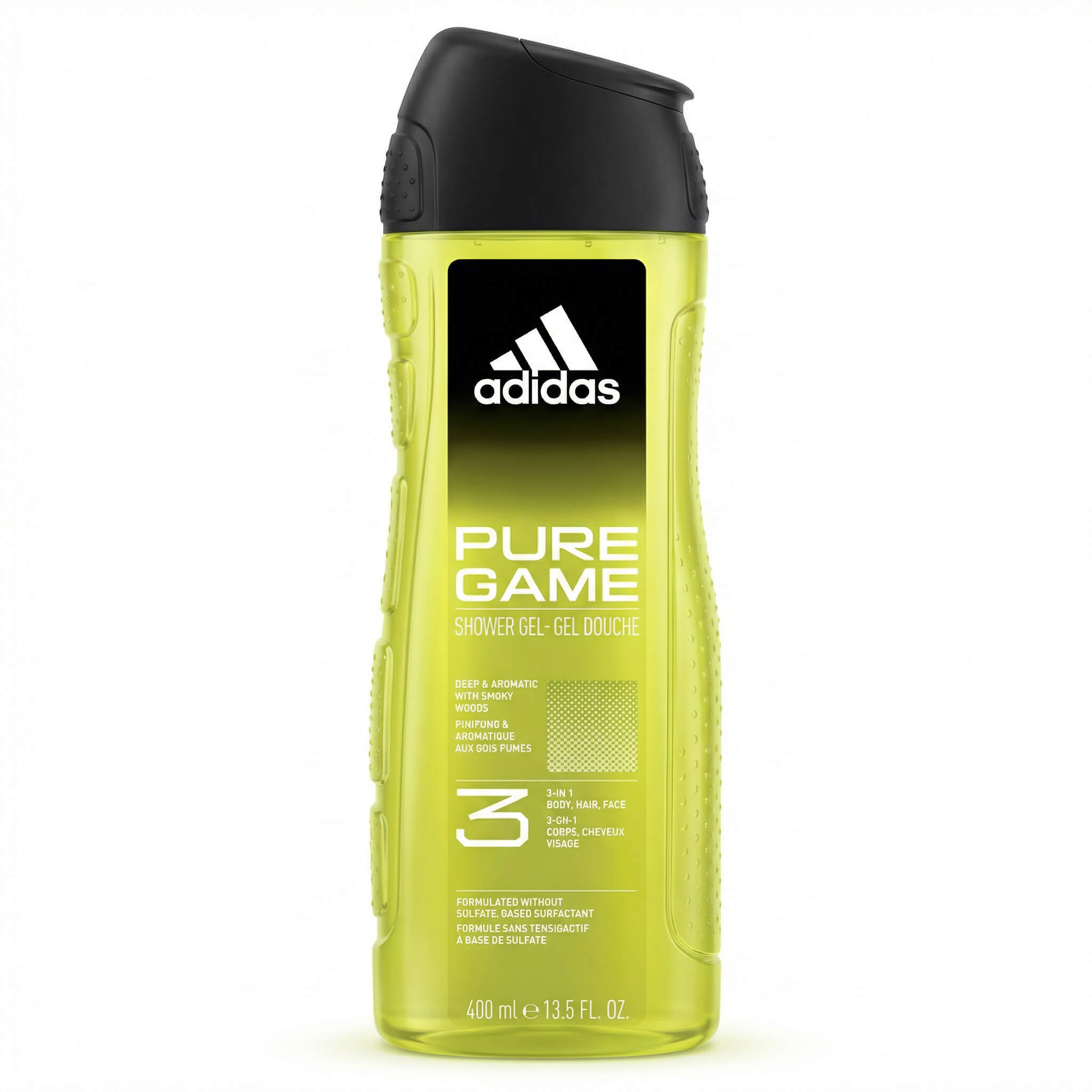 Adidas Pure Game 3-in-1 Shower Gel Body, Hair & Face