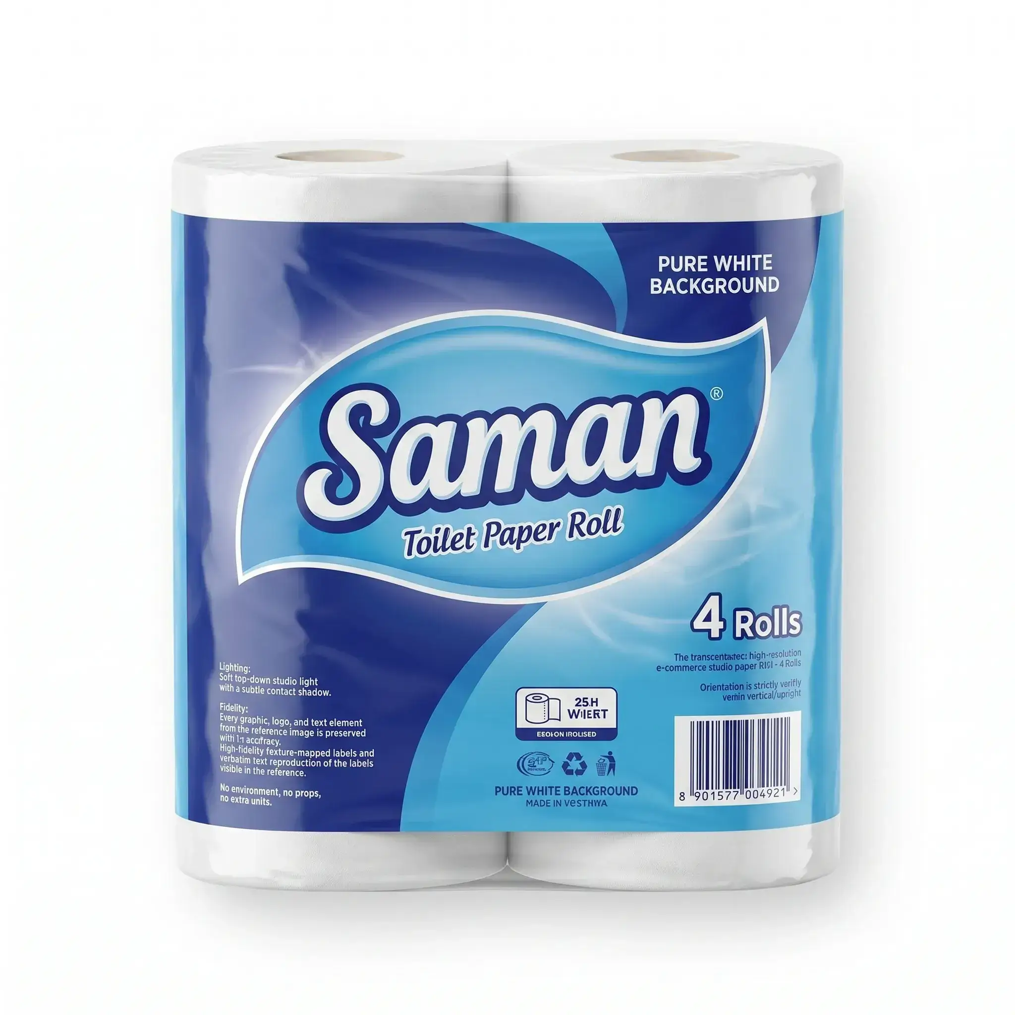 Saman Toilet Paper Roll - 4 Rolls