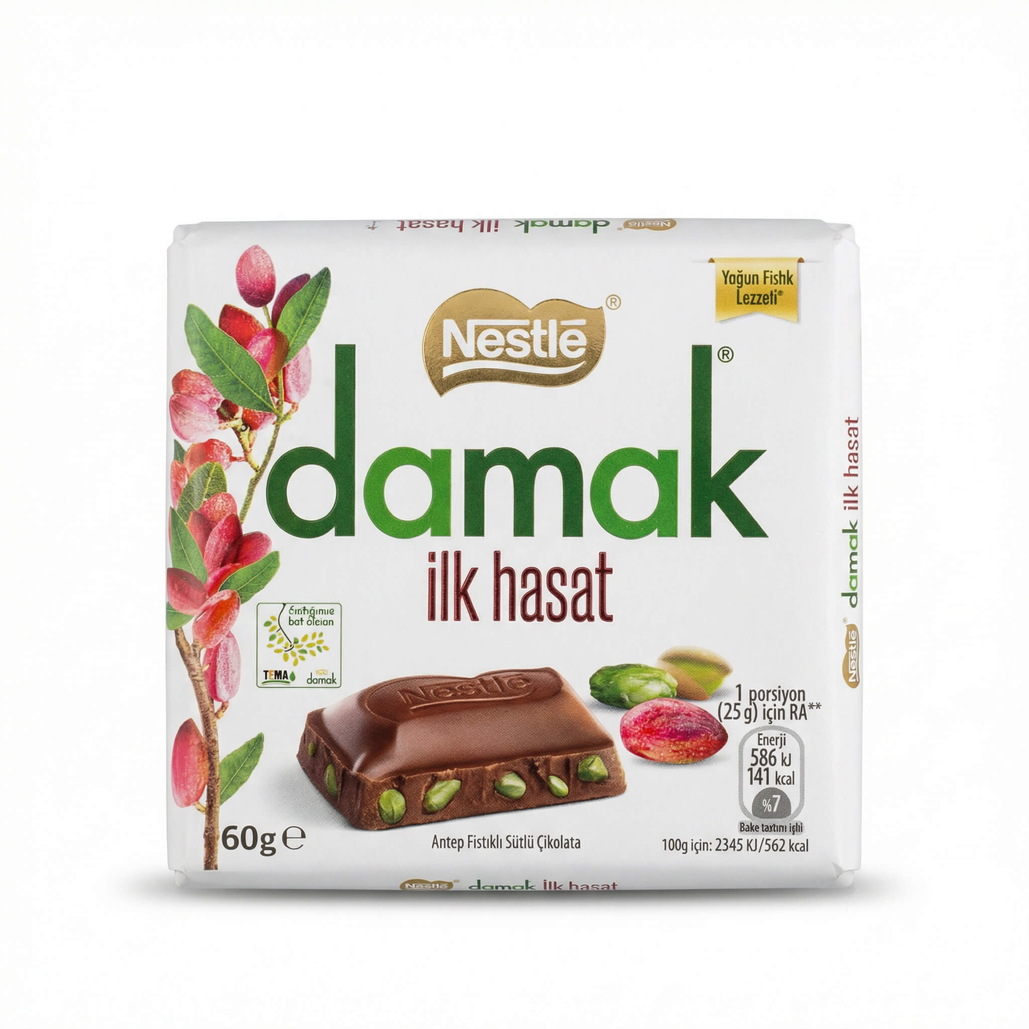 Nestle Damak İlk Hasat Milk Chocolate with Pistachio