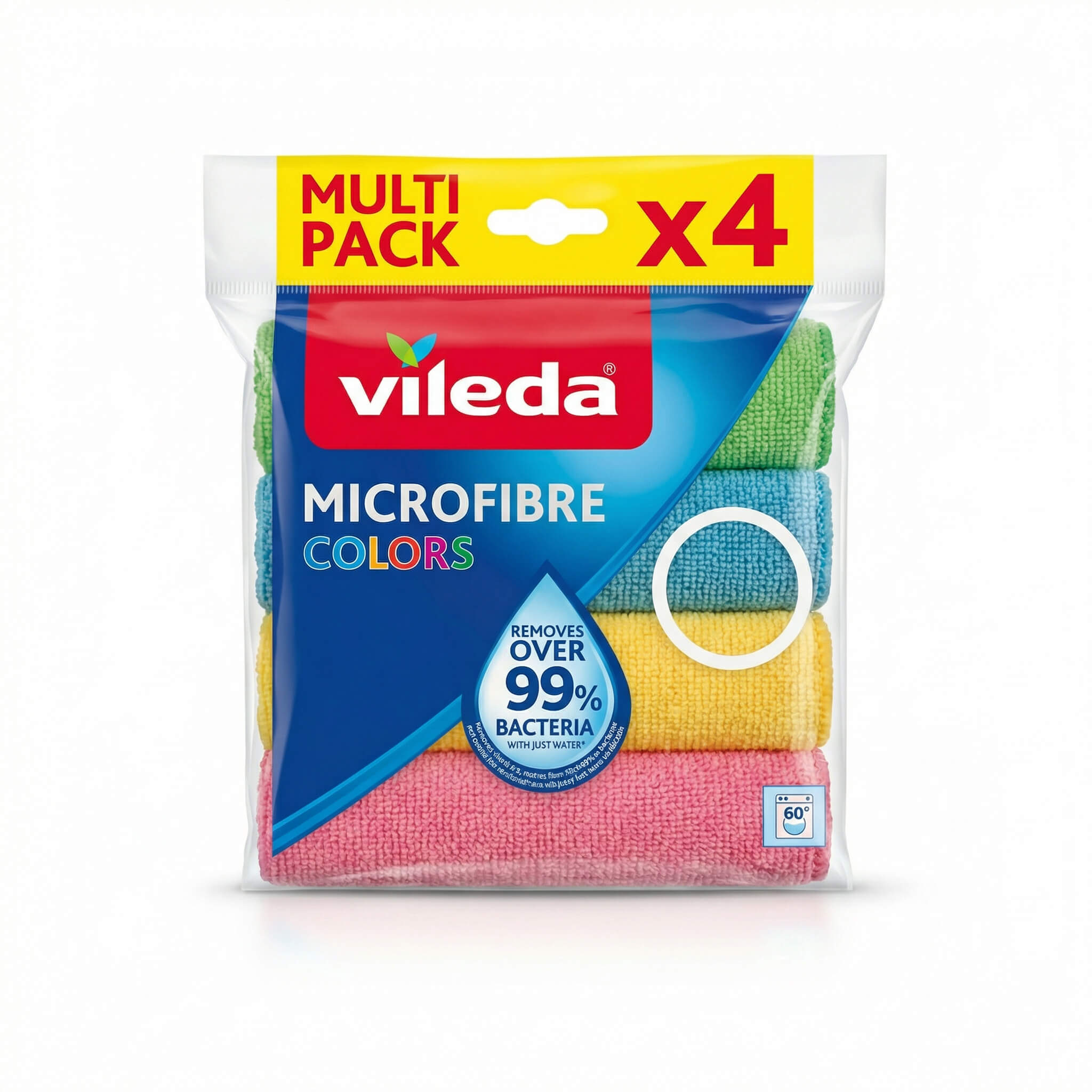 Vileda Microfibre Colors Multi Pack Cleaning Cloths