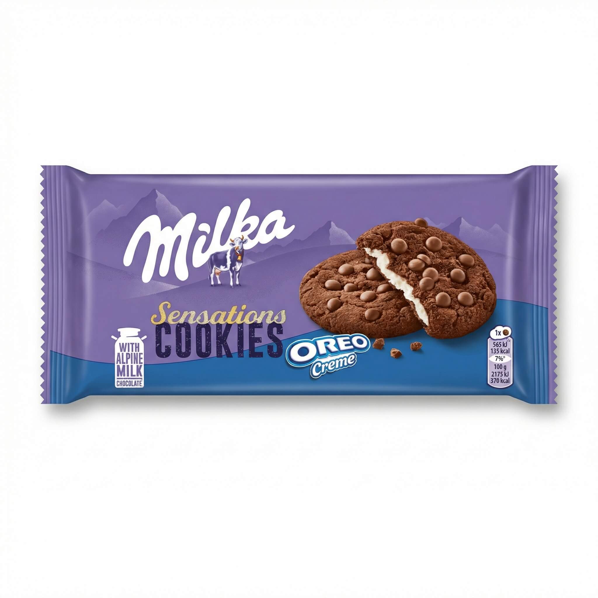 Milka Sensations Cookies with Oreo Creme