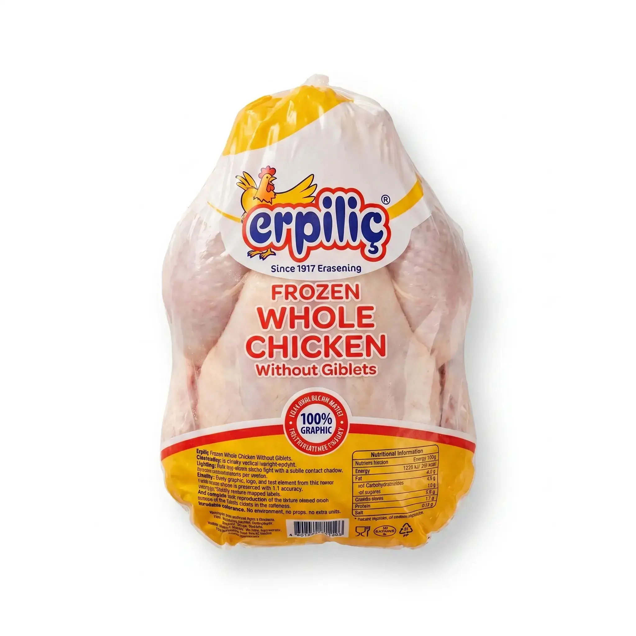 Erpiliç Frozen Whole Chicken Without Giblets