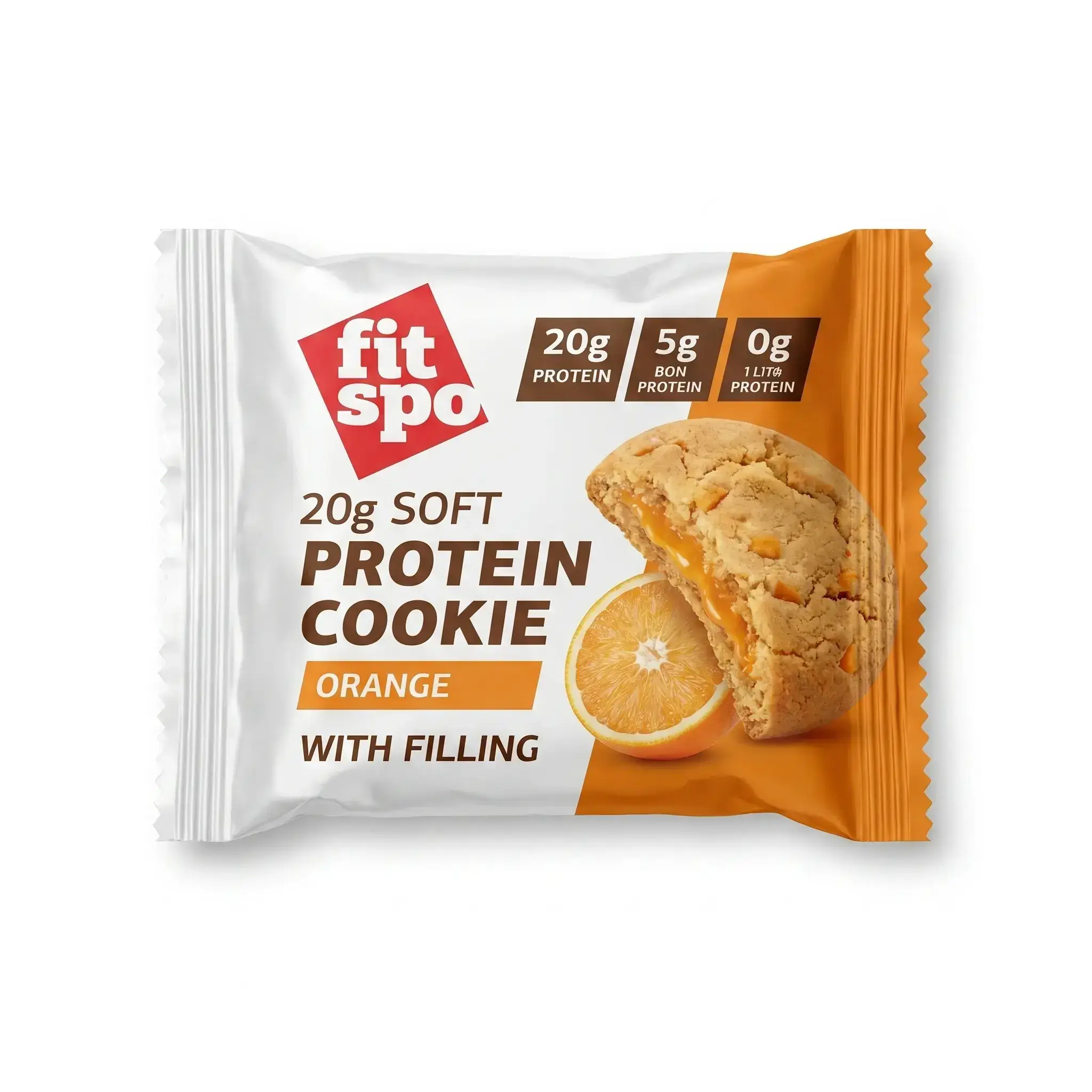 Fit Spo 20g Soft Protein Cookie Orange with Filling
