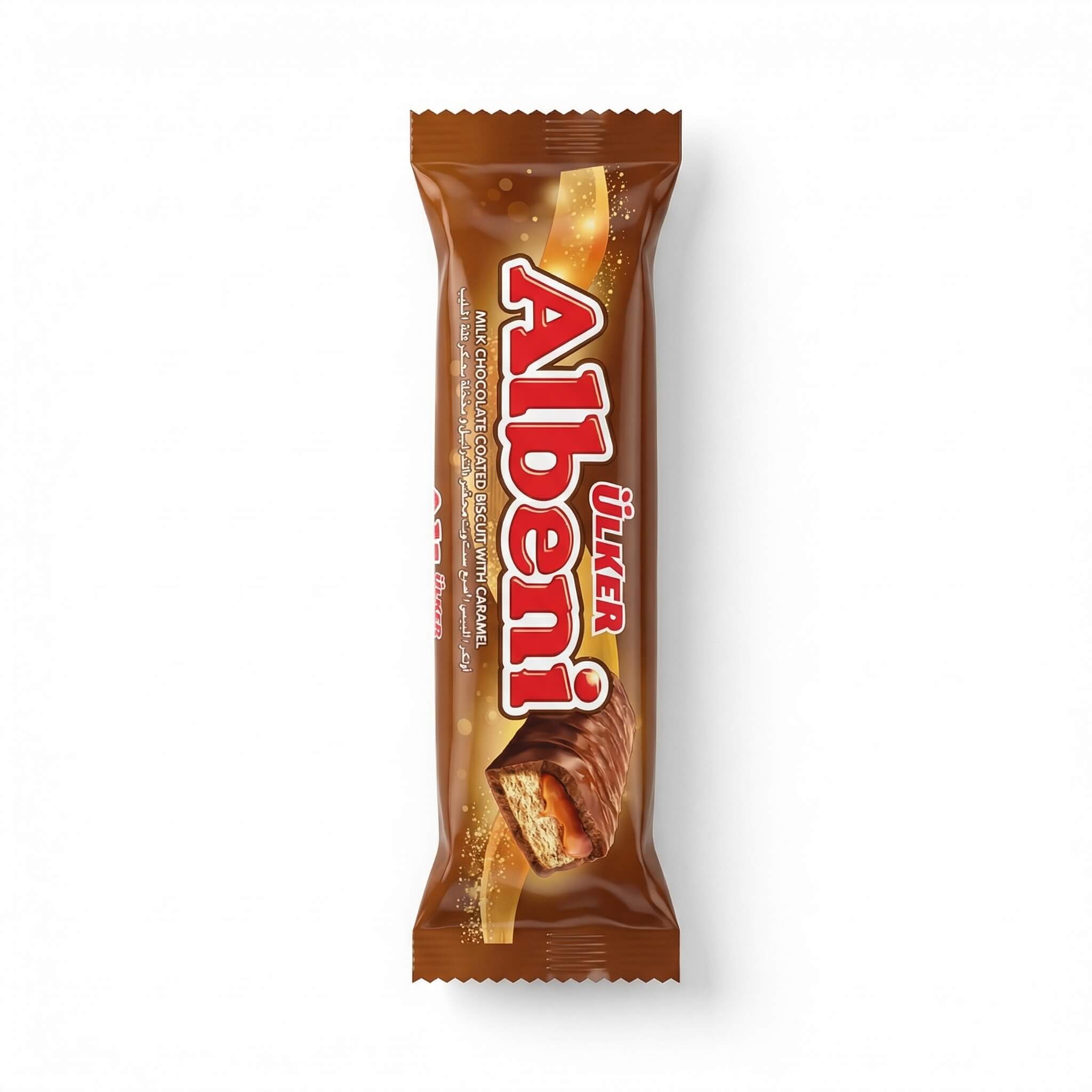 Ulker Albeni Milk Chocolate Coated Biscuit with Caramel