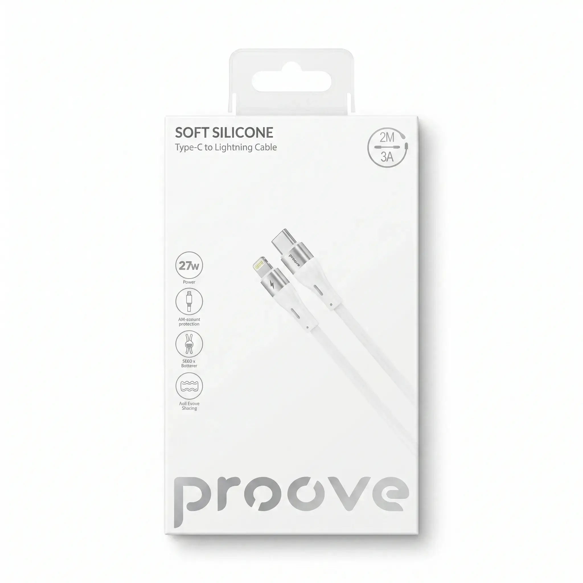 Proove Soft Silicone Type-C to Lightning Cable 2M 3A