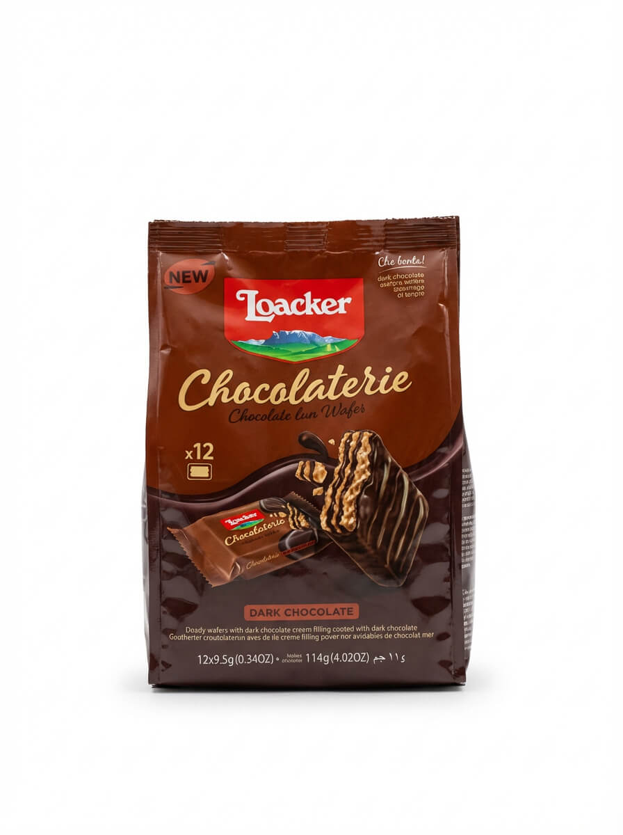 Loacker Chocolaterie Dark Chocolate Wafers