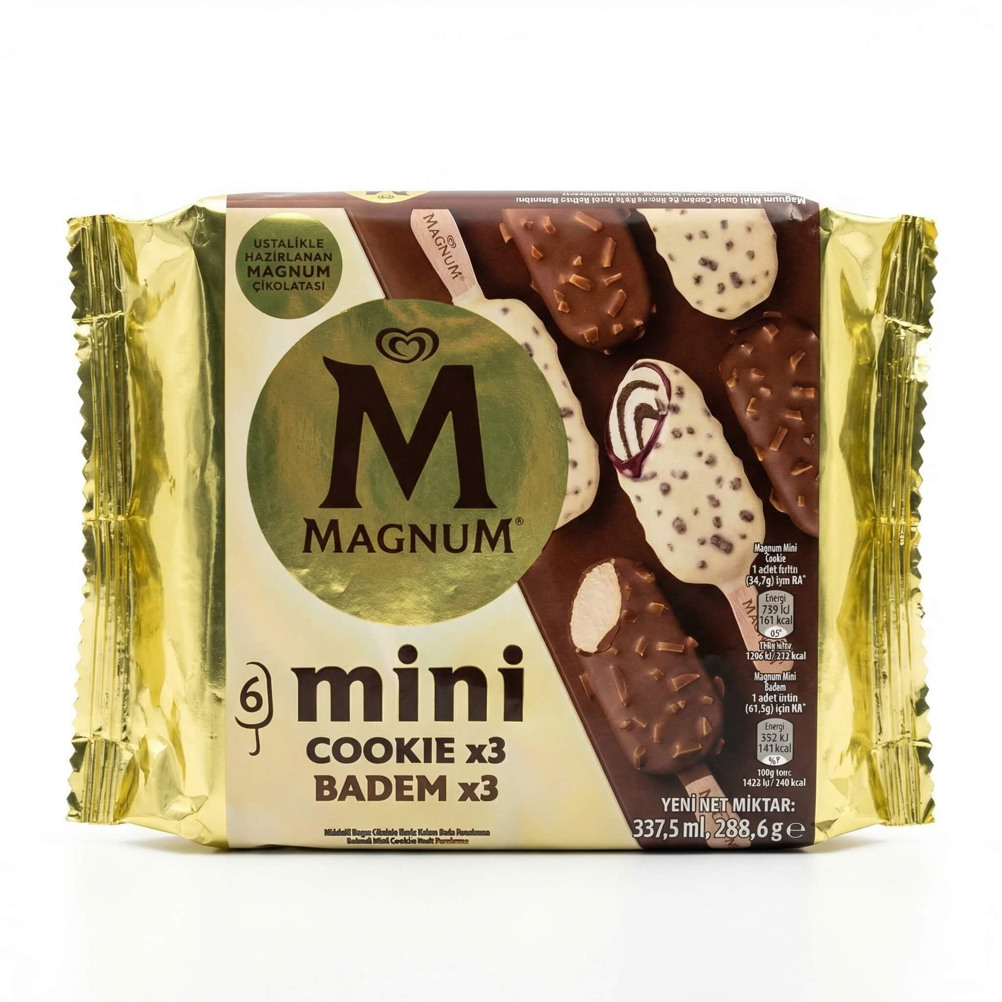 Magnum Mini Cookie & Almond Ice Cream Multipack