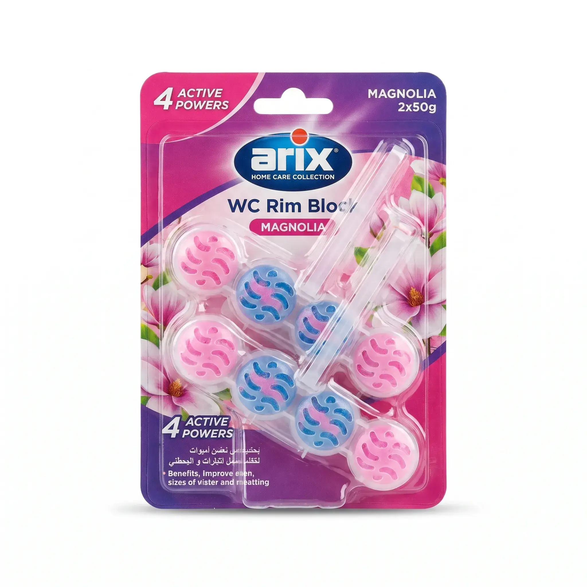 Arix WC Rim Block Magnolia 2x50g