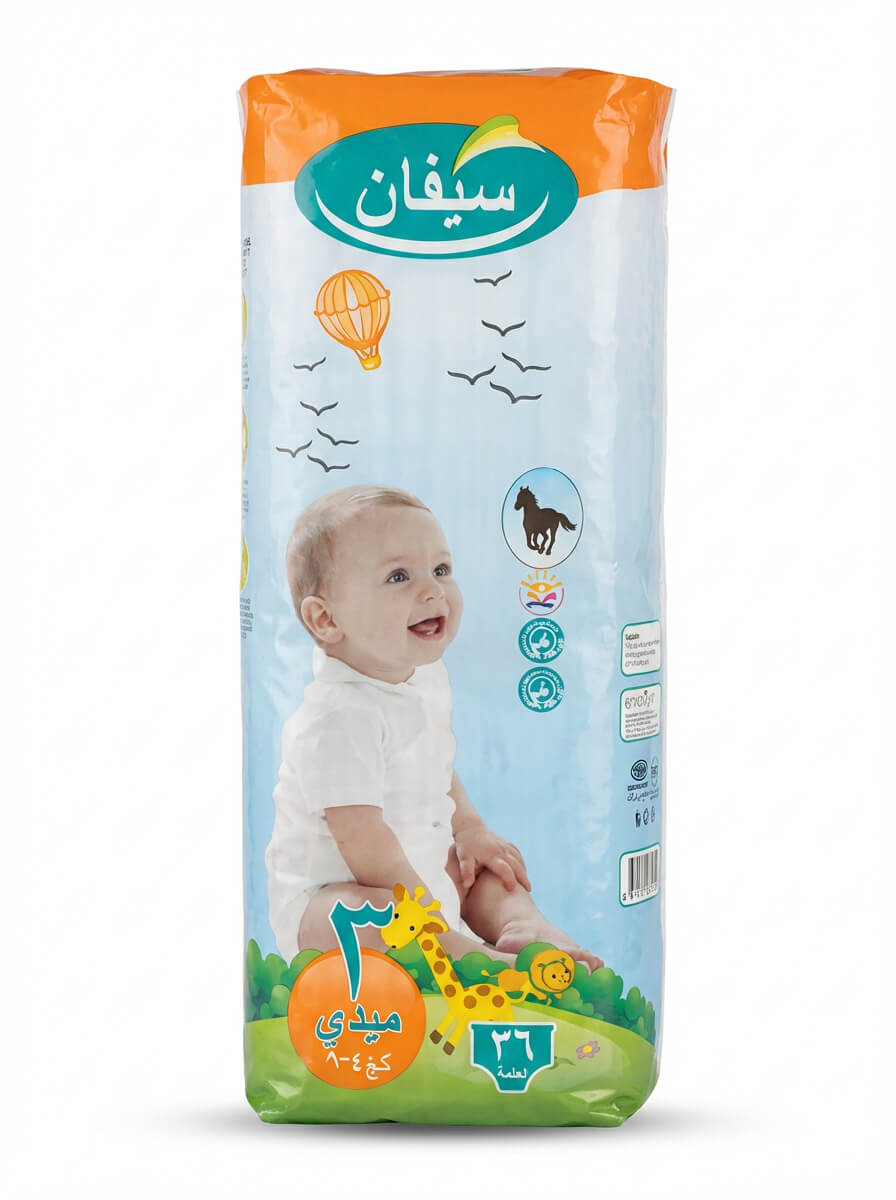 Sevan Baby Diapers Size 3 Midi