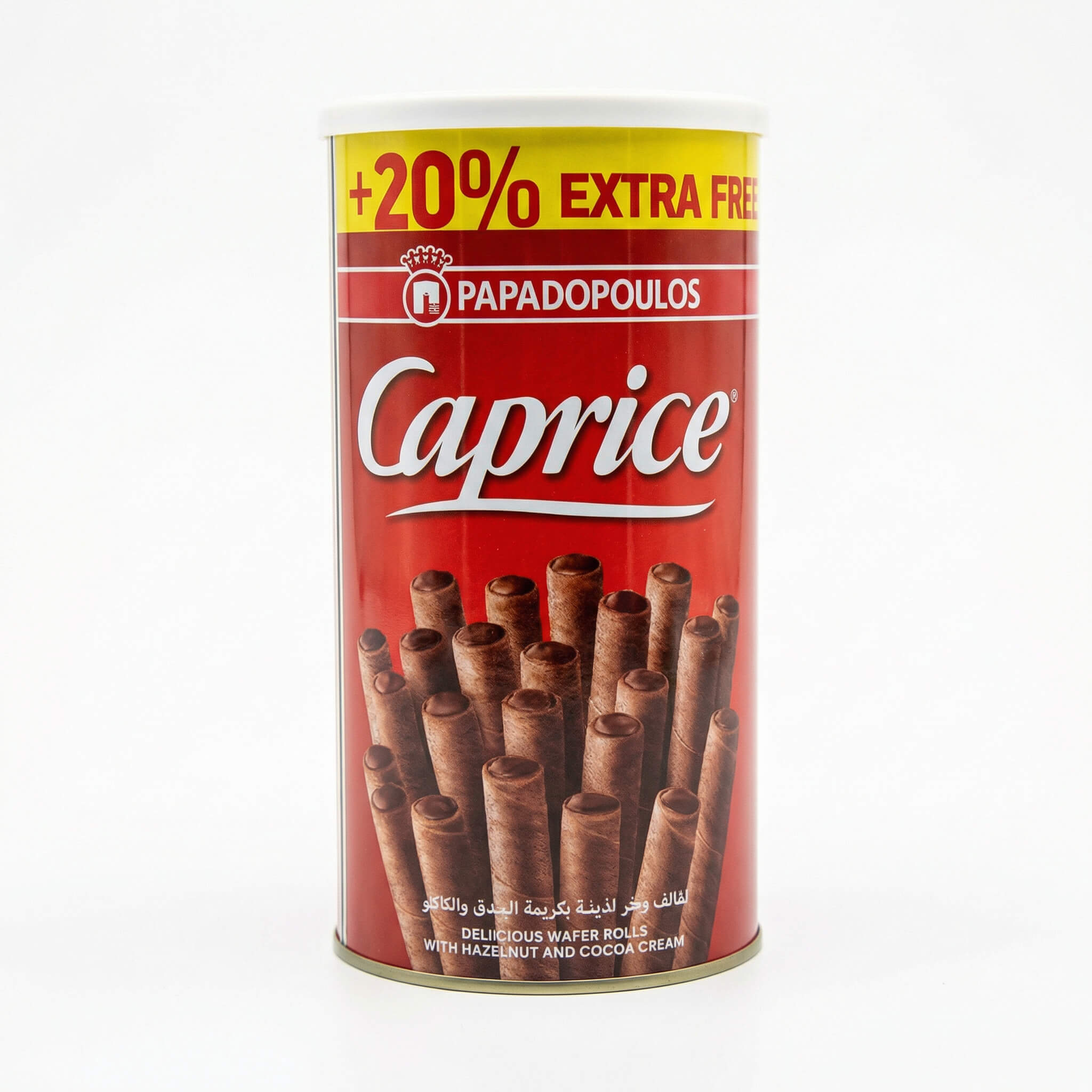 Papadopoulos Caprice Wafer Rolls with Hazelnut and Cocoa Cream