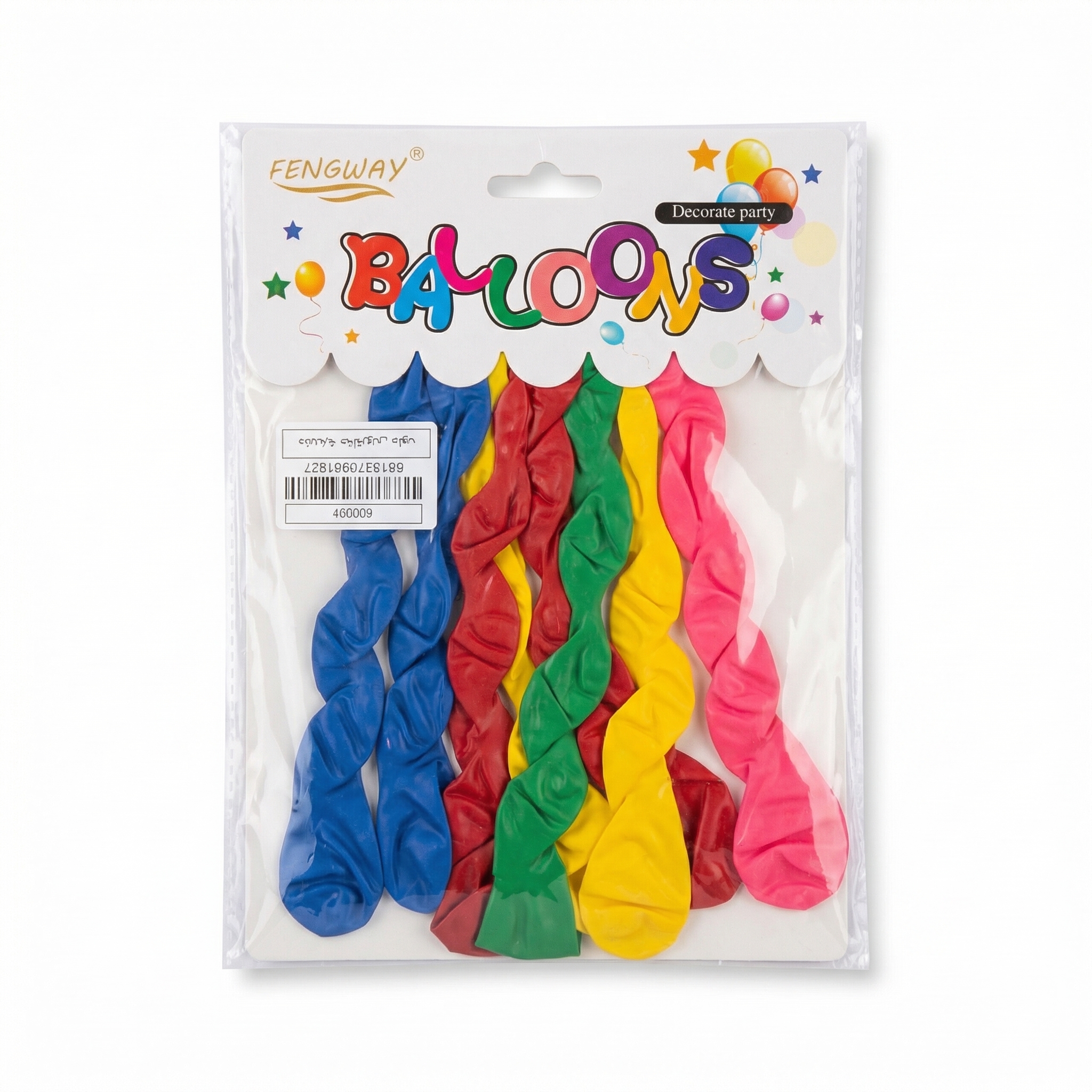 Fengway Spiral Balloons Multi-Color Pack