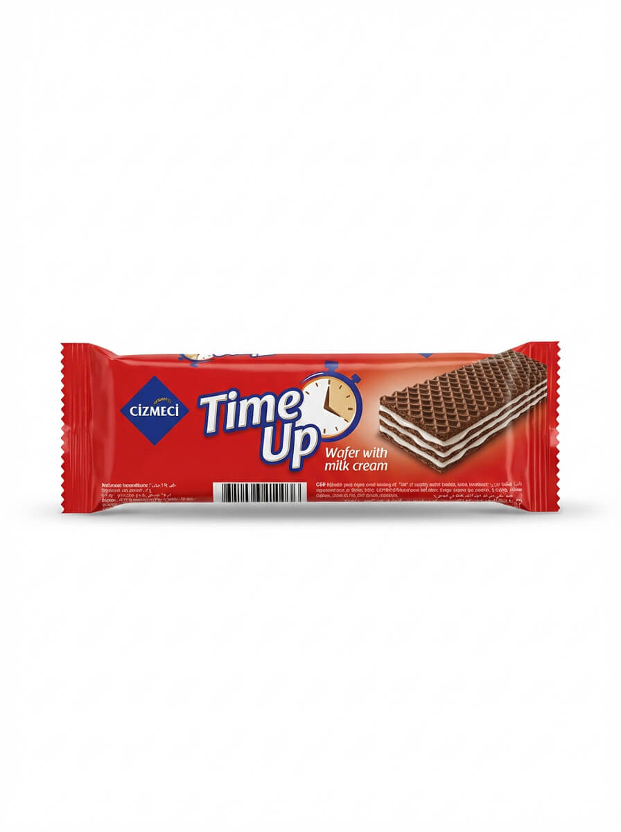Cizmeci Time Up Chocolate Wafer with Milk Cream