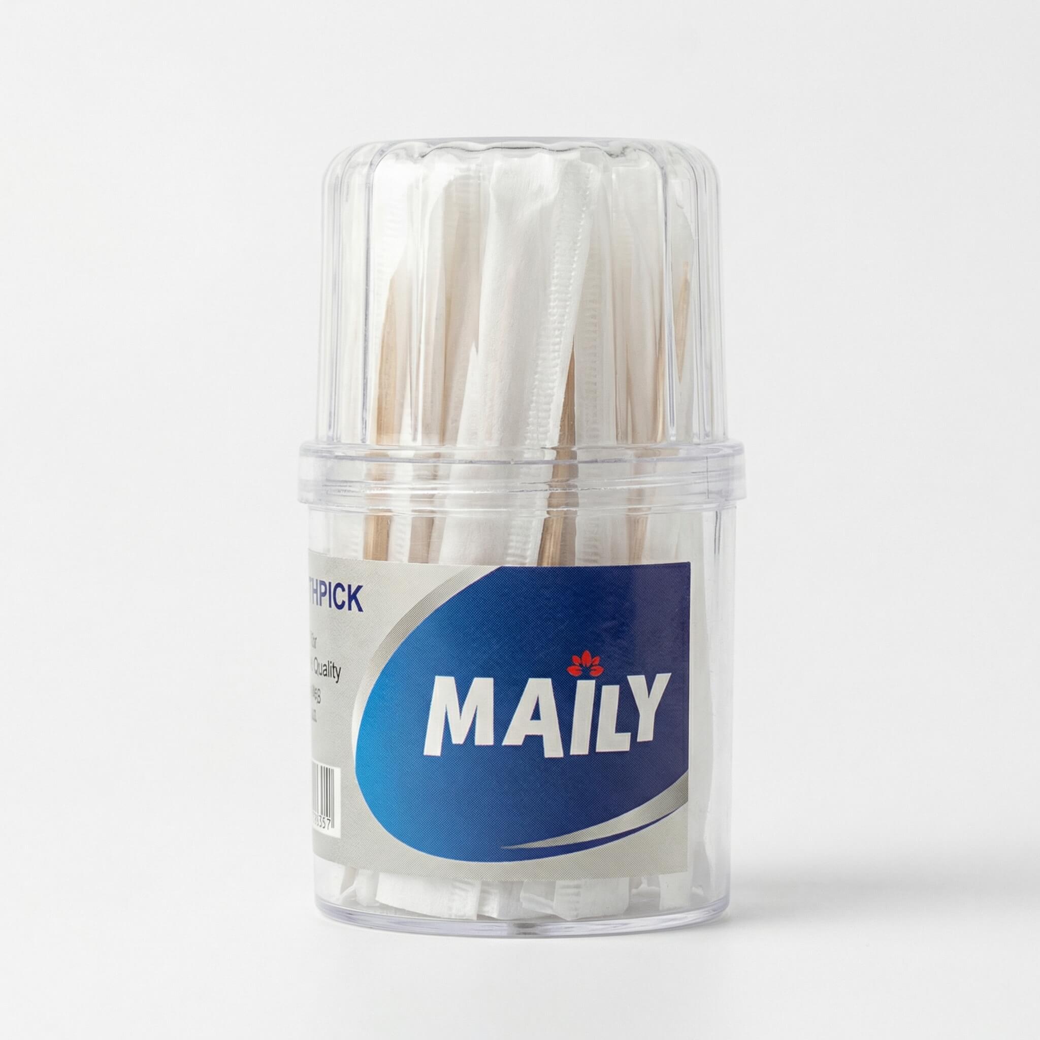 Maily Toothpicks in Plastic Container