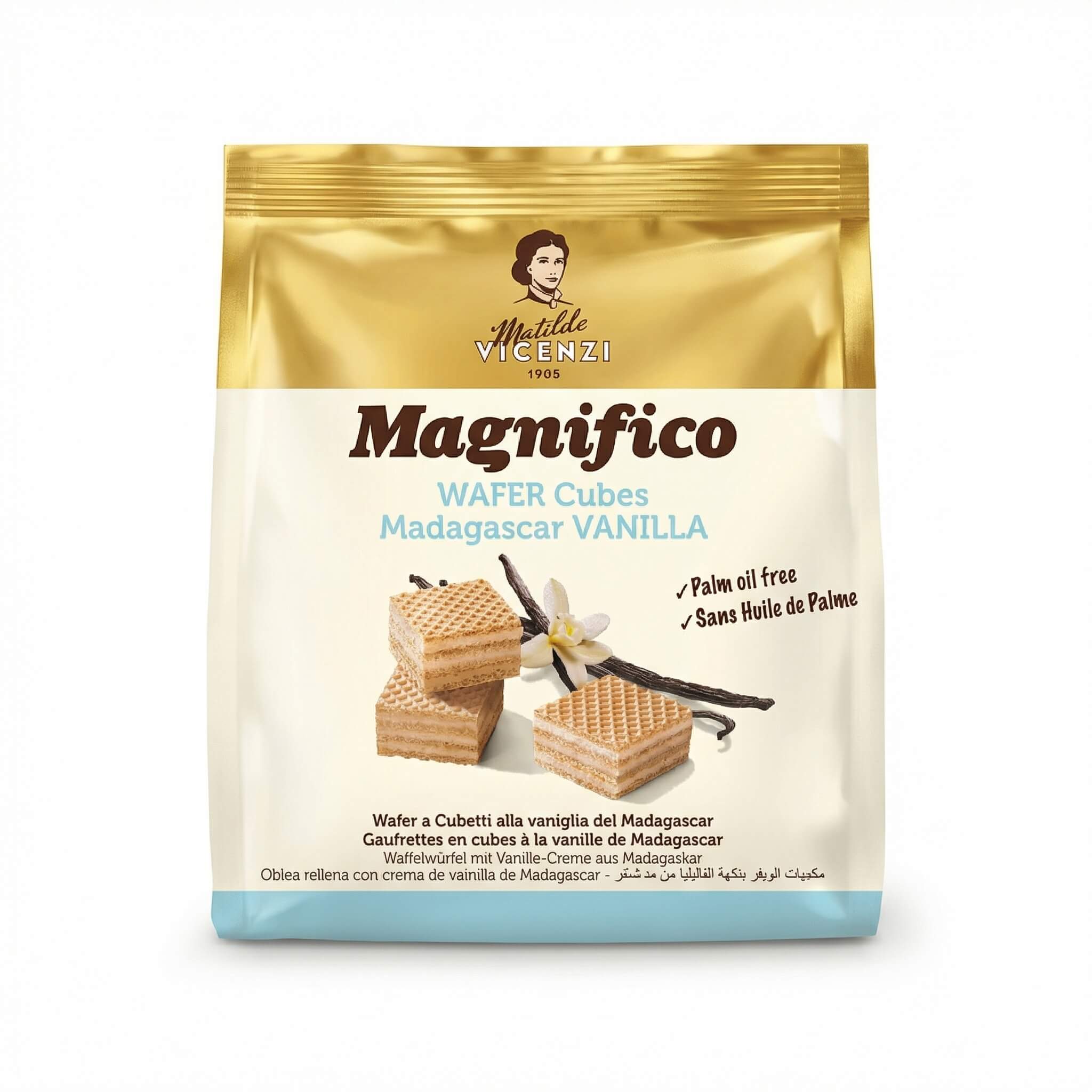 Matilde Vicenzi Magnifico Wafer Cubes Madagascar Vanilla
