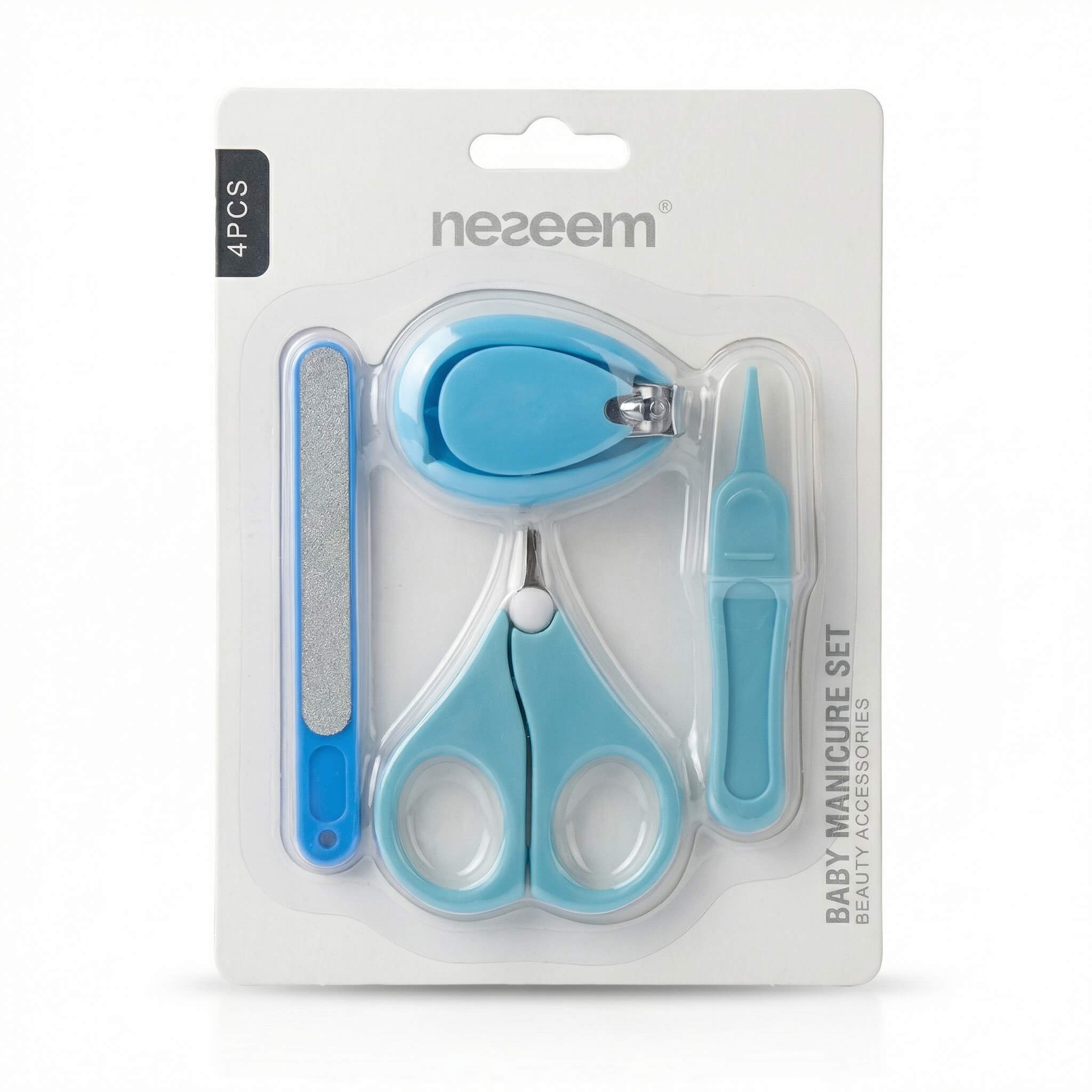 Neseem Baby Manicure Set 4 Pieces - Blue