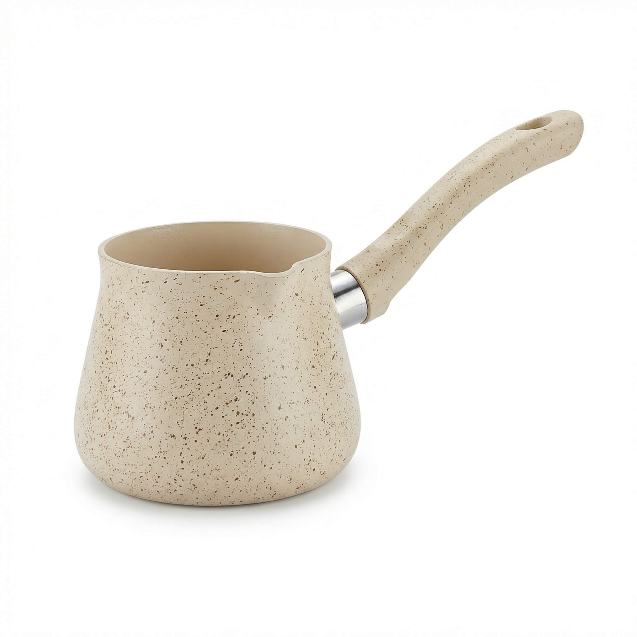 Granite Coffee Pot - Cream Speckled