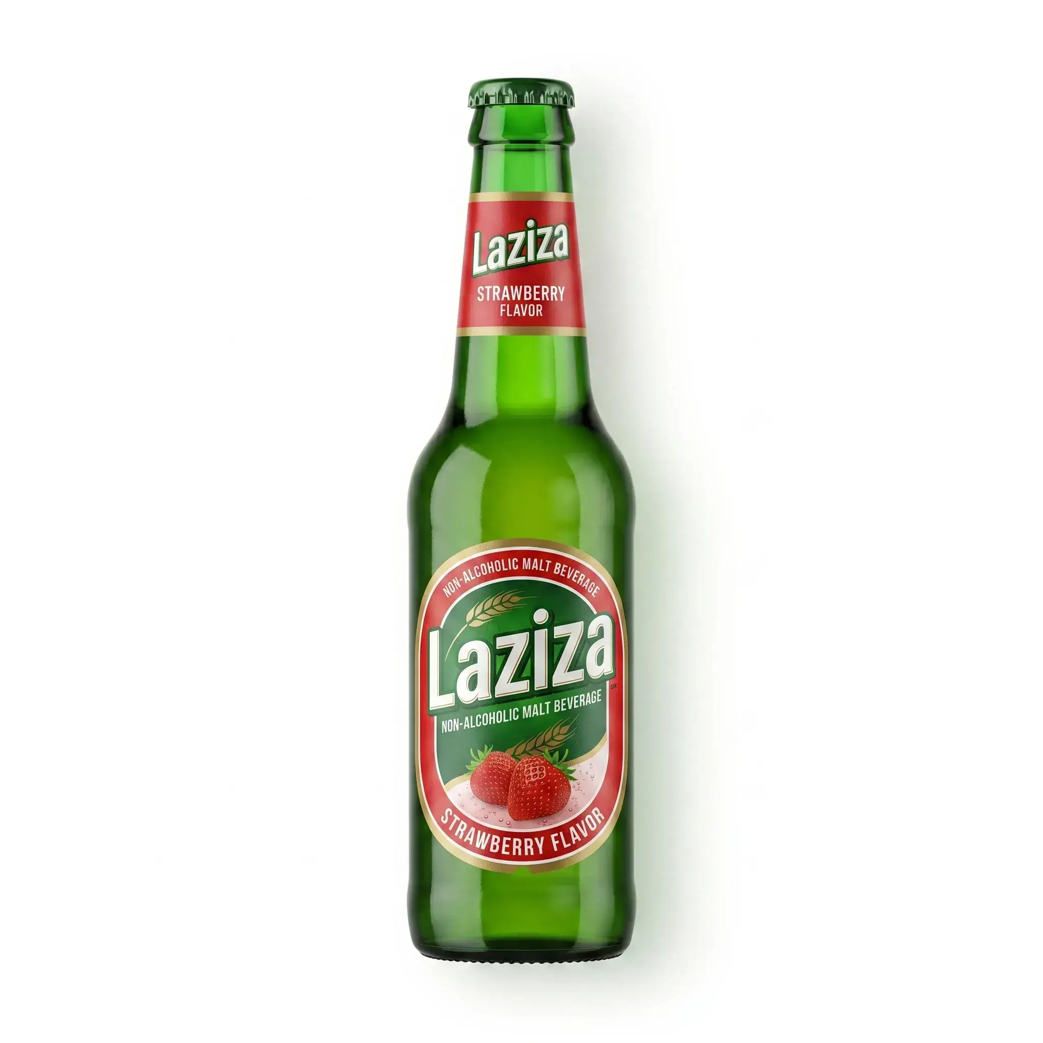 Laziza Non-Alcoholic Malt Beverage Strawberry Flavor