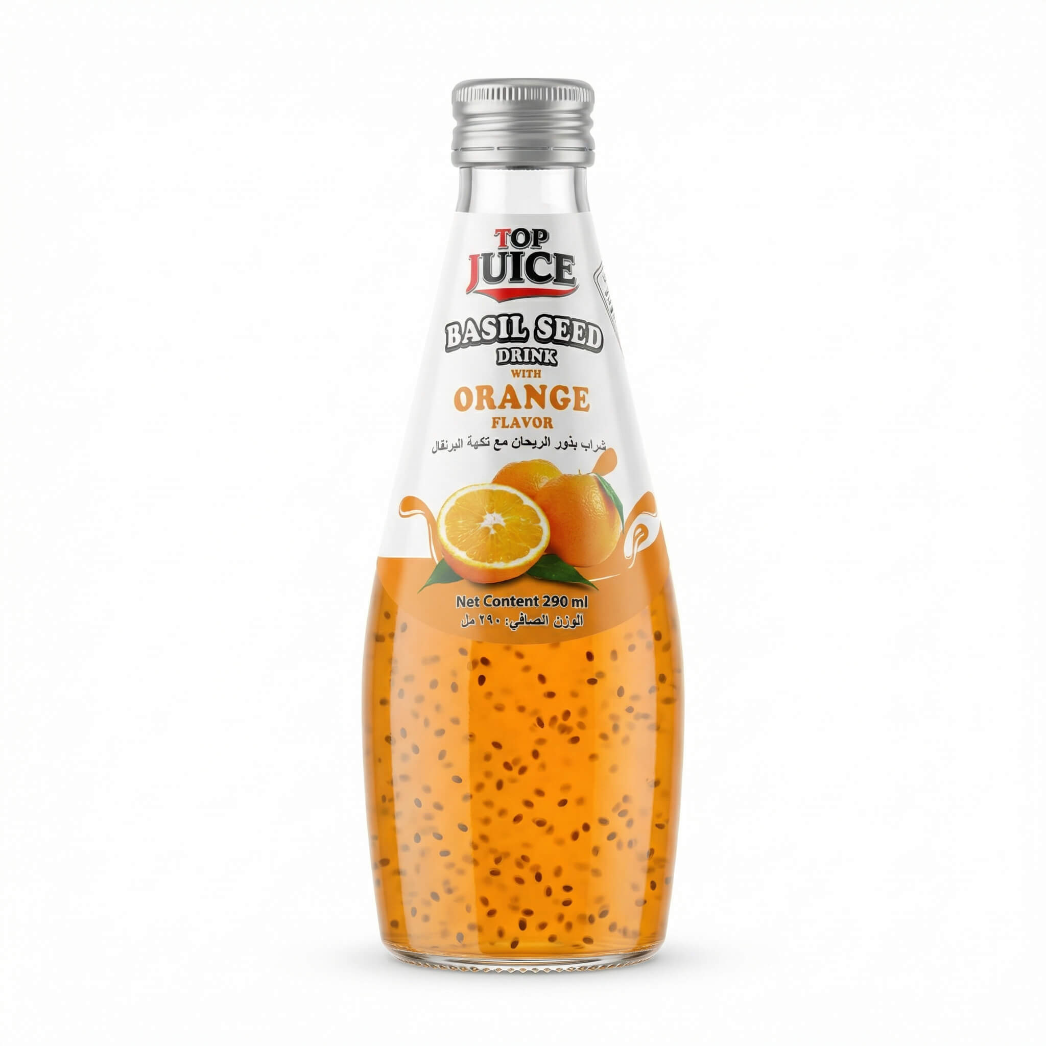 Top Juice Basil Seed Drink with Orange Flavor