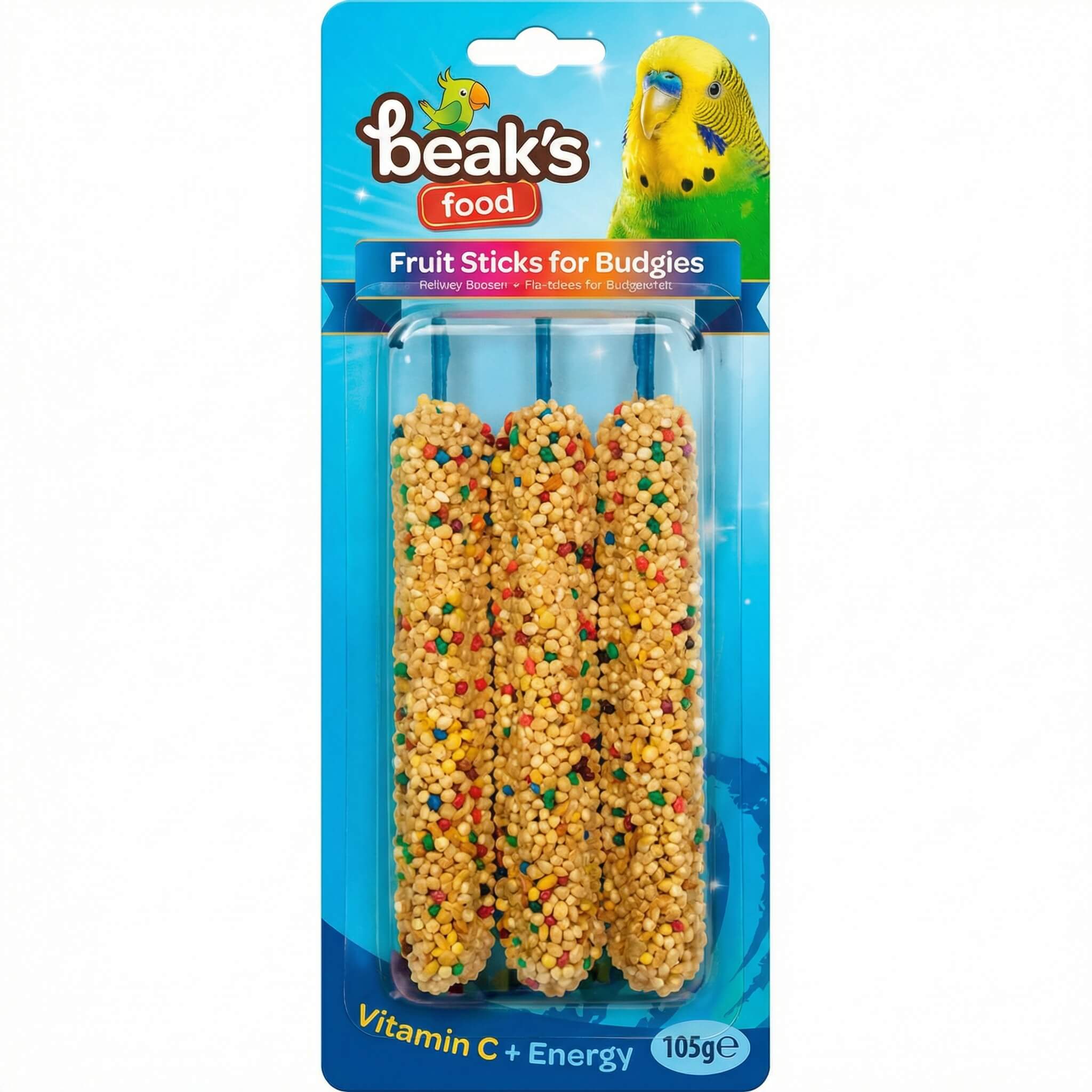 Beak's Food Fruit Sticks for Budgies