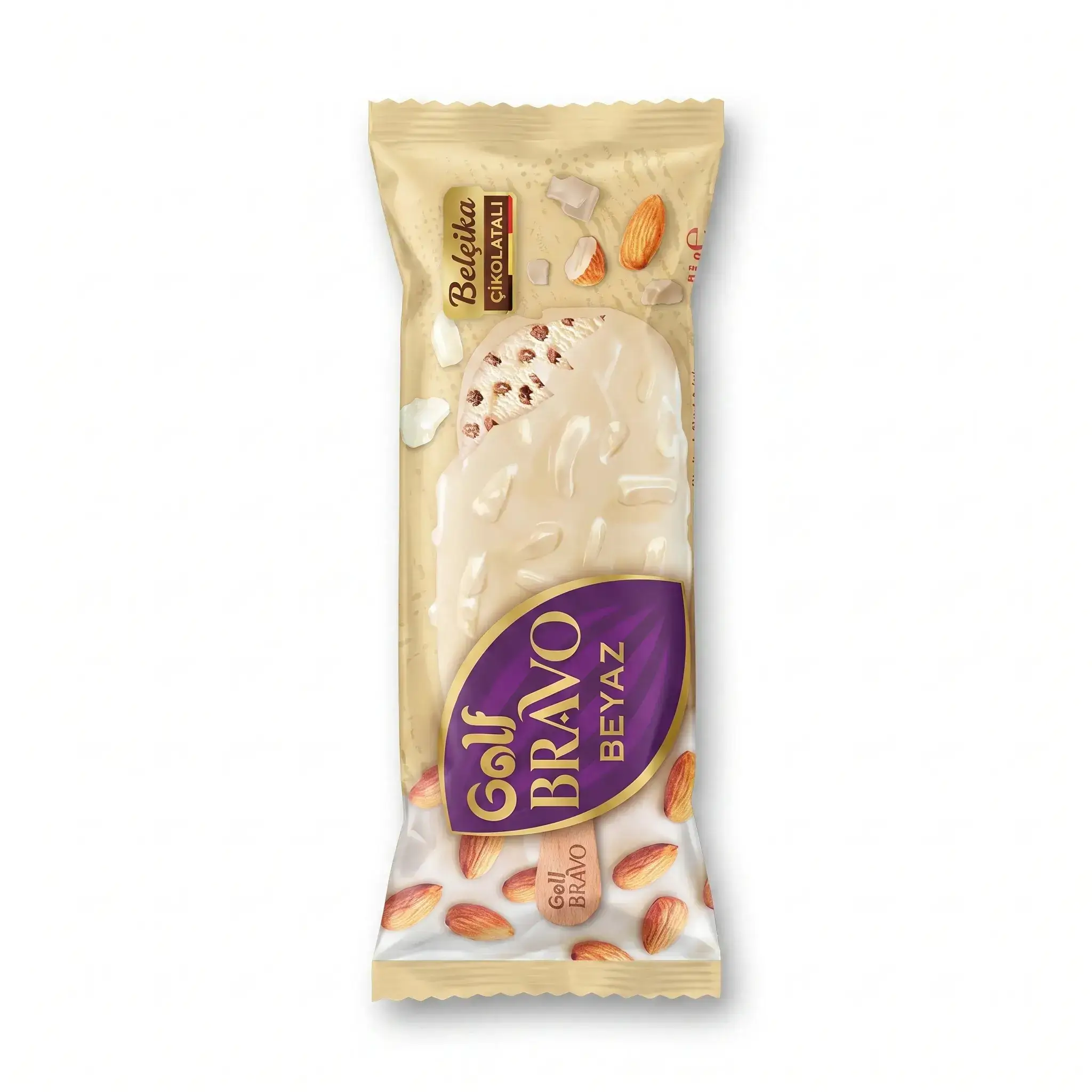 Golf Bravo Beyaz White Chocolate & Almond Ice Cream