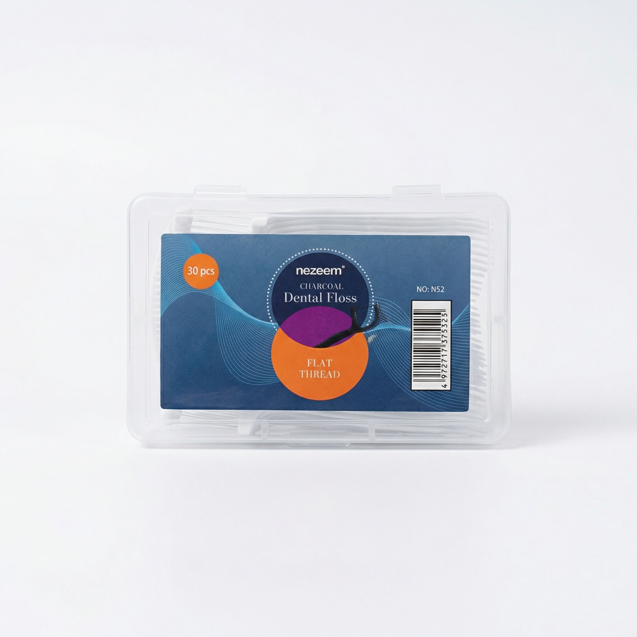 Nezeem Charcoal Dental Floss Picks - 30 Pieces
