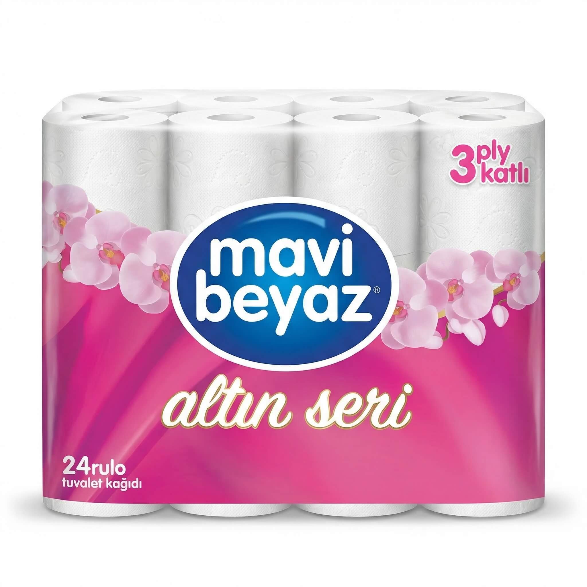Mavi Beyaz Altin Seri Toilet Paper 24 Rolls